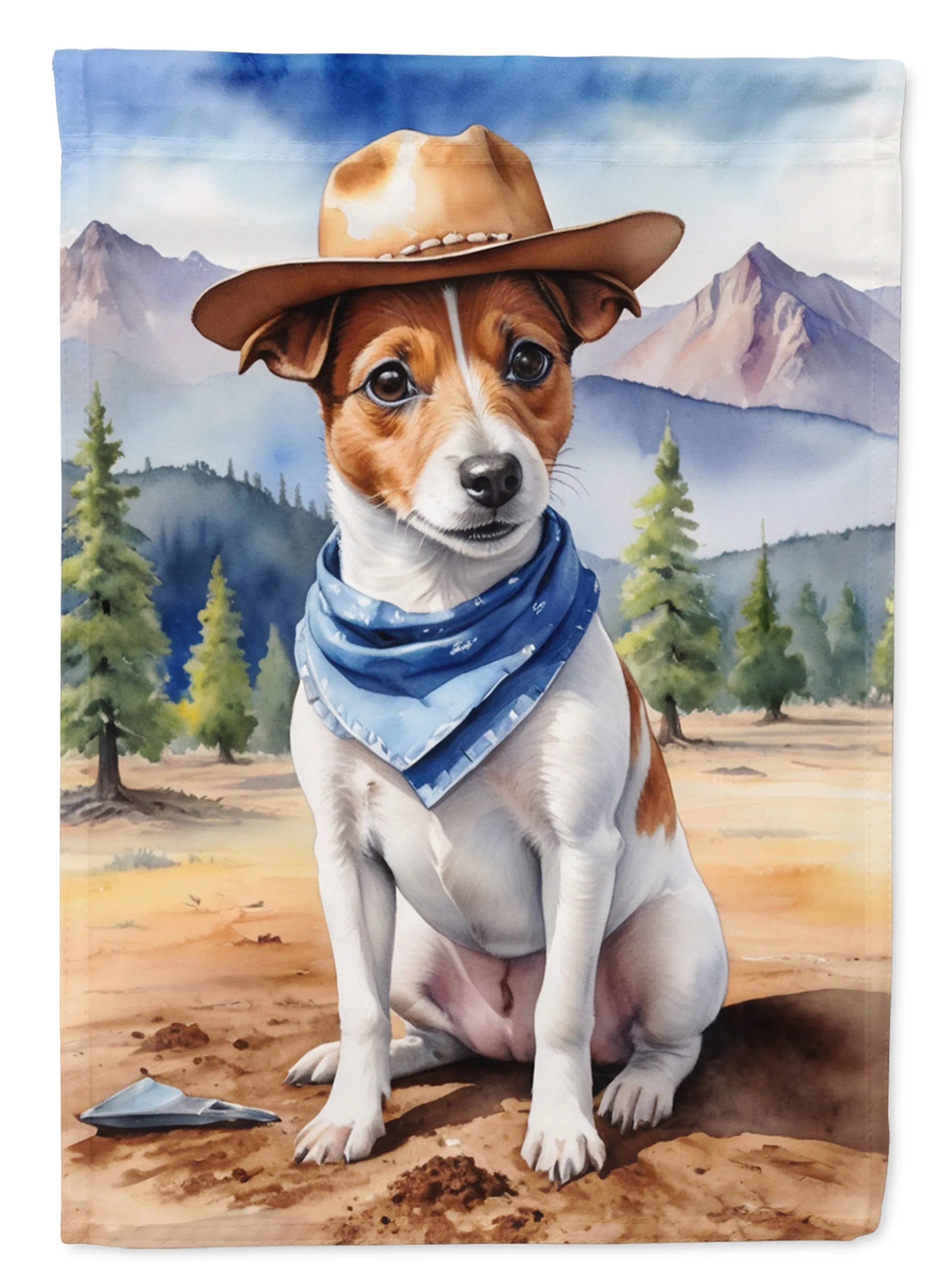 Cowboy Welcome Decorative Flag - Size: GARDEN SIZE | Pack Of: 1 | Collection name: Cowboy welcome