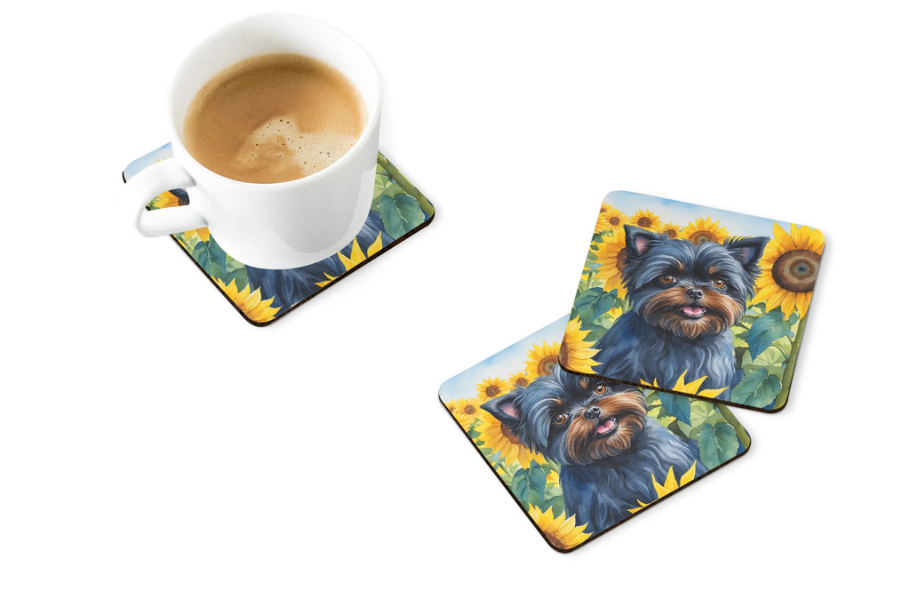 In Sunflowers Foam Coasters - Size: 3.5 | Pack Of: 1 | Collection name: In sunflowers