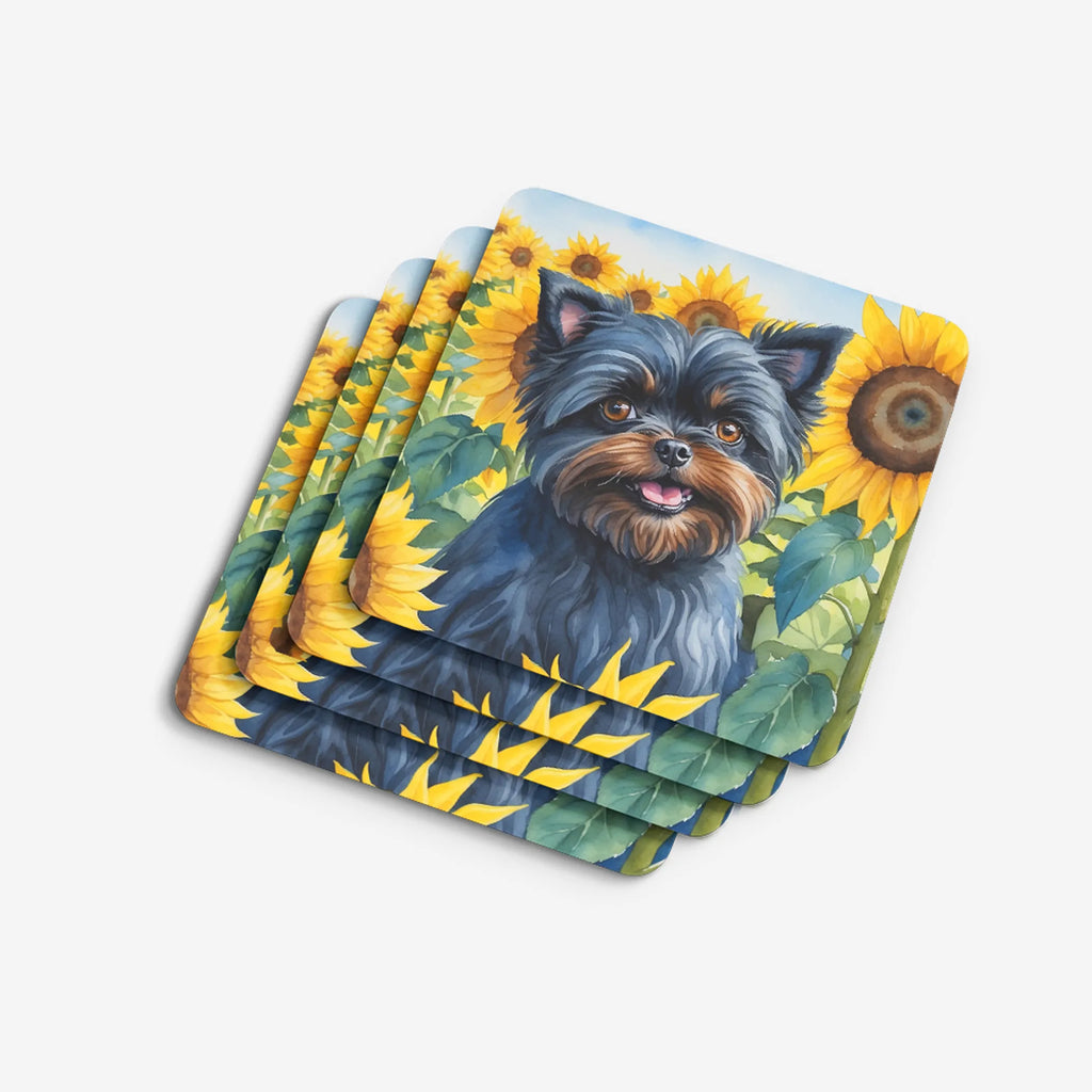 In Sunflowers Foam Coasters - Size: 3.5 | Pack Of: 1 | Collection name: In sunflowers