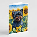 In Sunflowers Greeting Cards  - Size: 5X7 | Pack Of: 1 | Collection name: In sunflowers