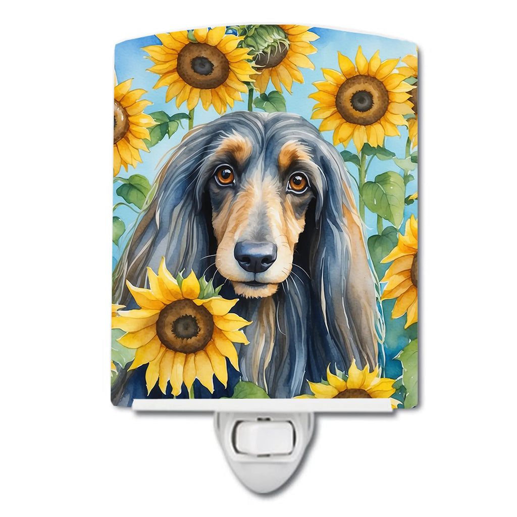 In Sunflowers Ceramic Night Light - Pack Of: 1 | Collection name: In sunflowers