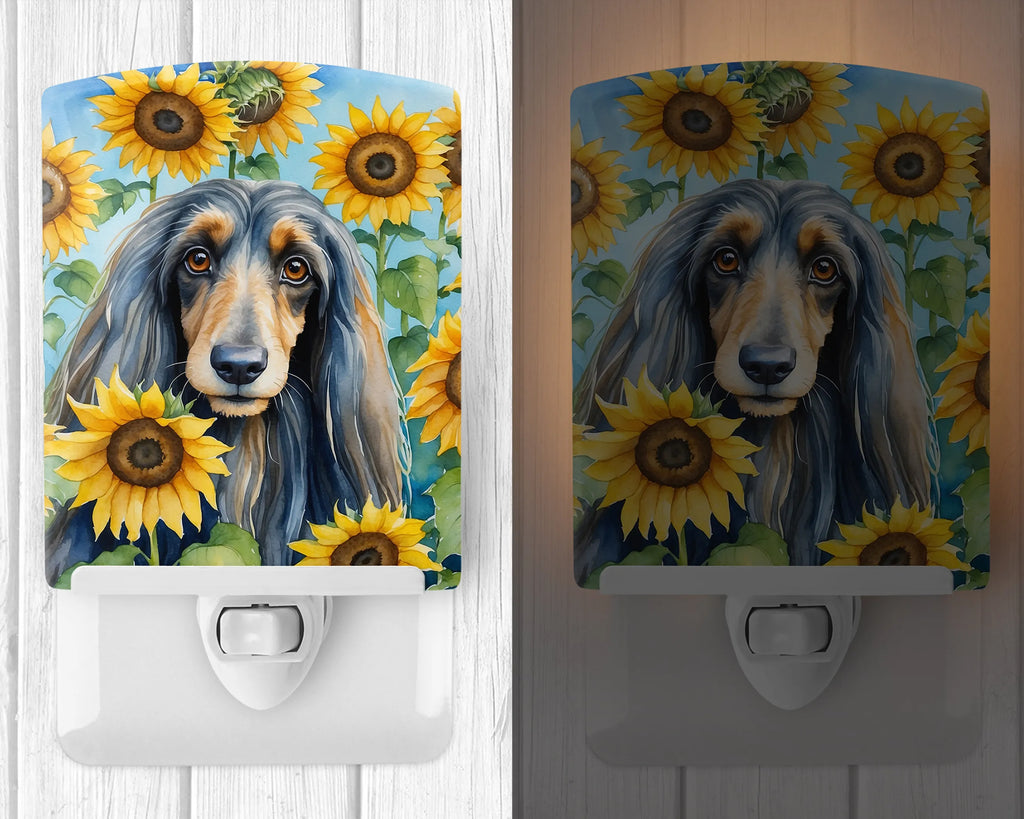 In Sunflowers Ceramic Night Light - Pack Of: 1 | Collection name: In sunflowers