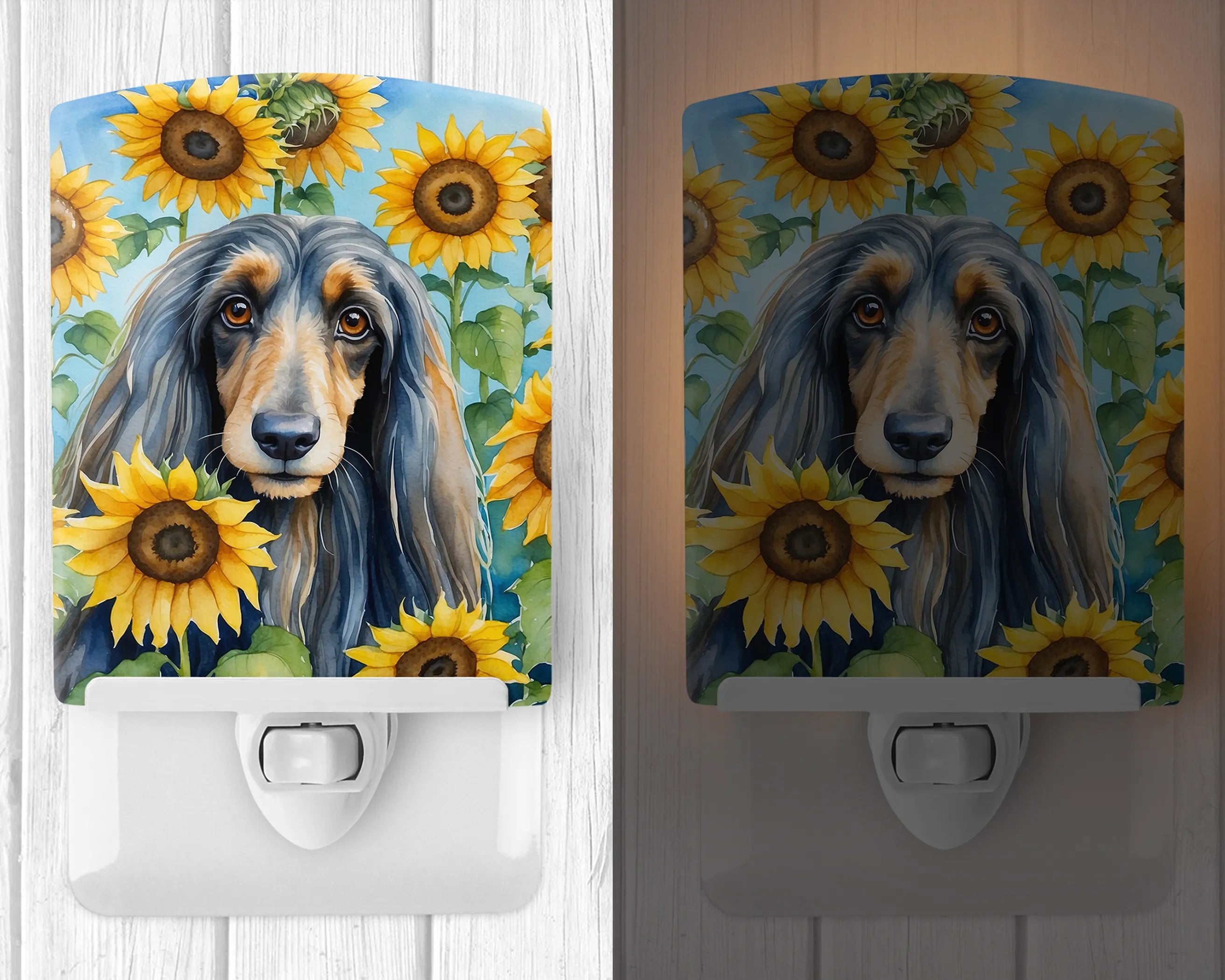 In Sunflowers Ceramic Night Light - Pack Of: 1 | Collection name: In sunflowers