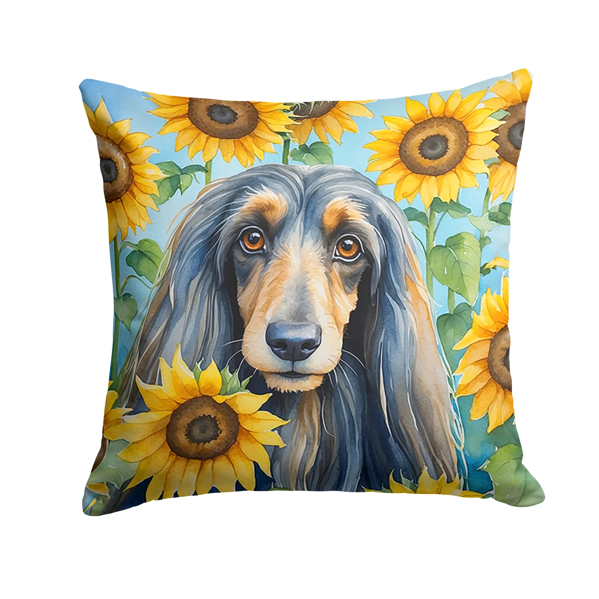 In Sunflowers Throw Pillow - Size: 14HX14W | Pack Of: 1 | Collection name: In sunflowers