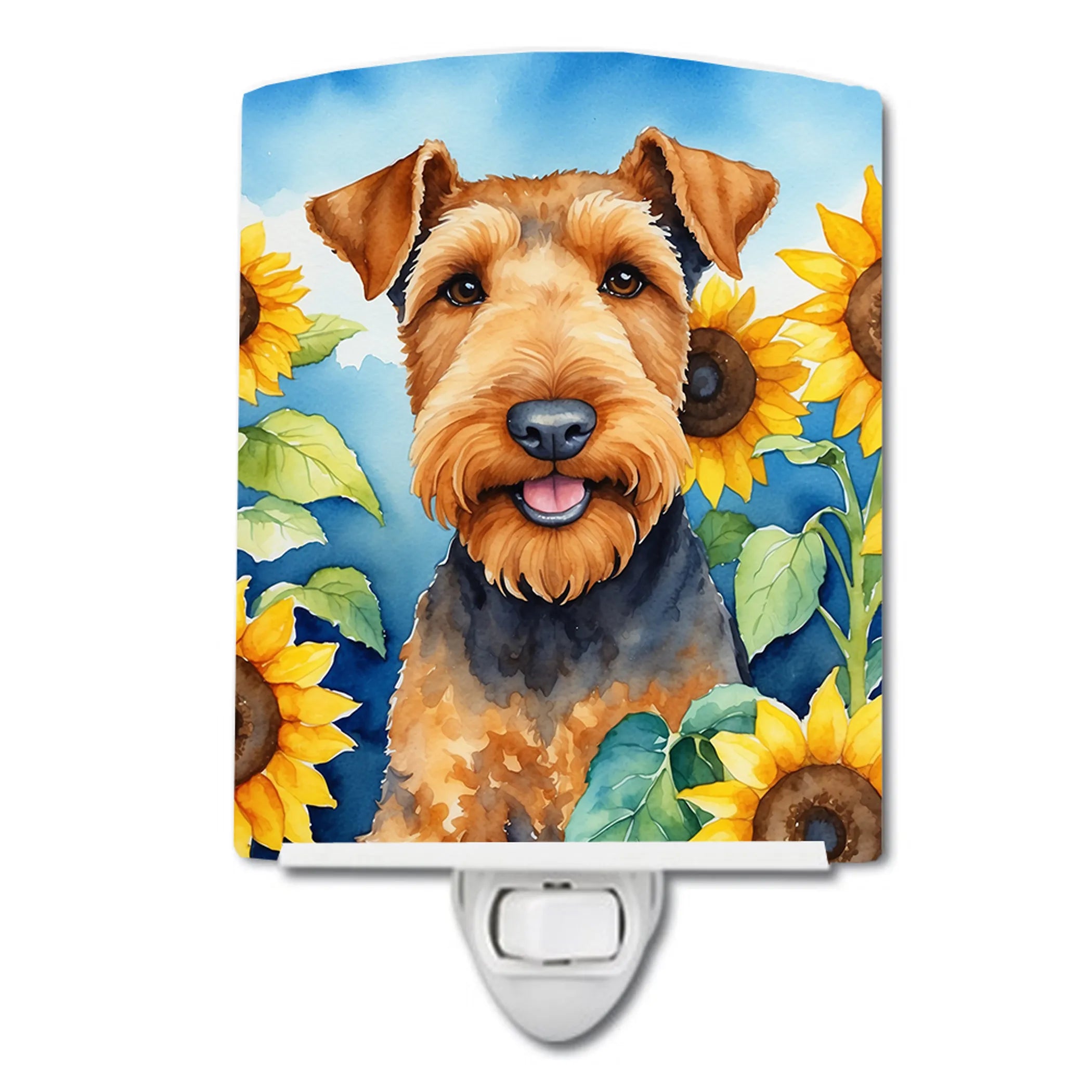 In Sunflowers Ceramic Night Light - Pack Of: 1 | Collection name: In sunflowers