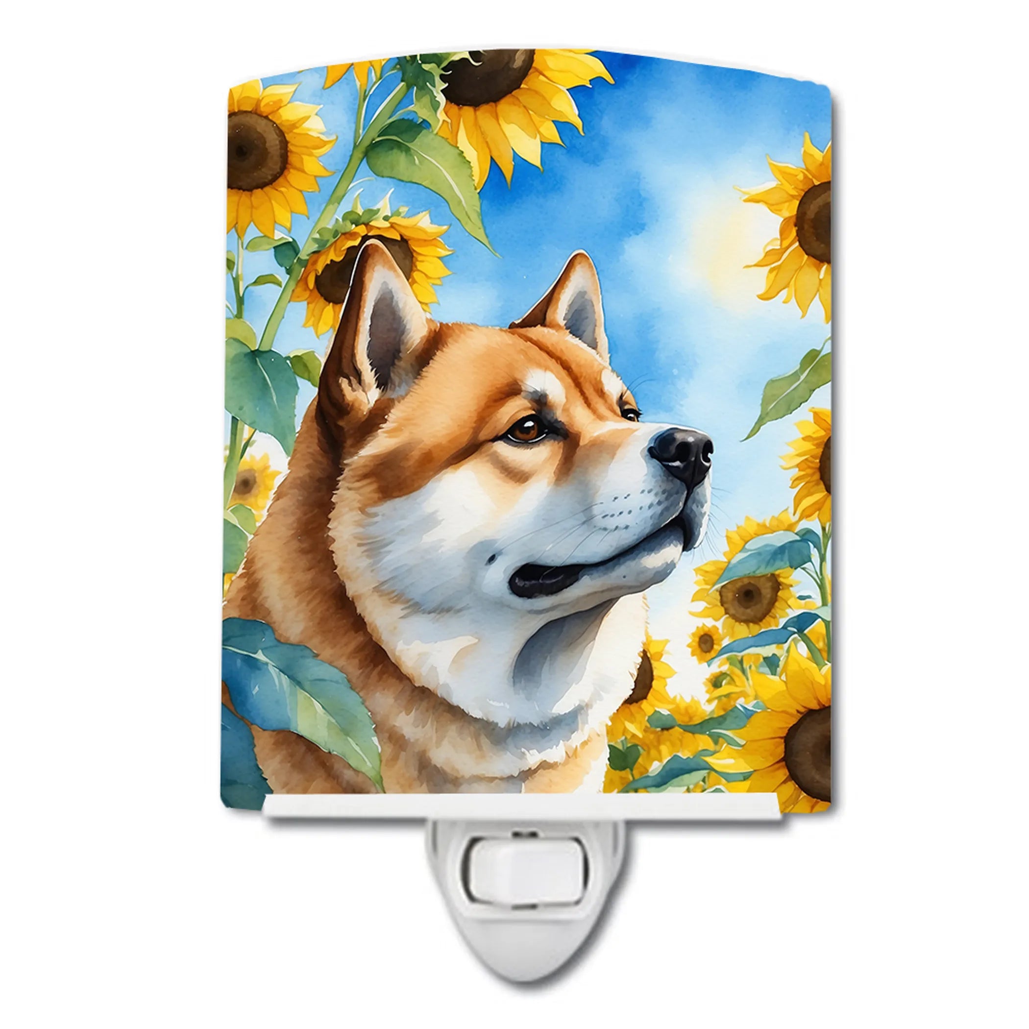 In Sunflowers Ceramic Night Light - Pack Of: 1 | Collection name: In sunflowers