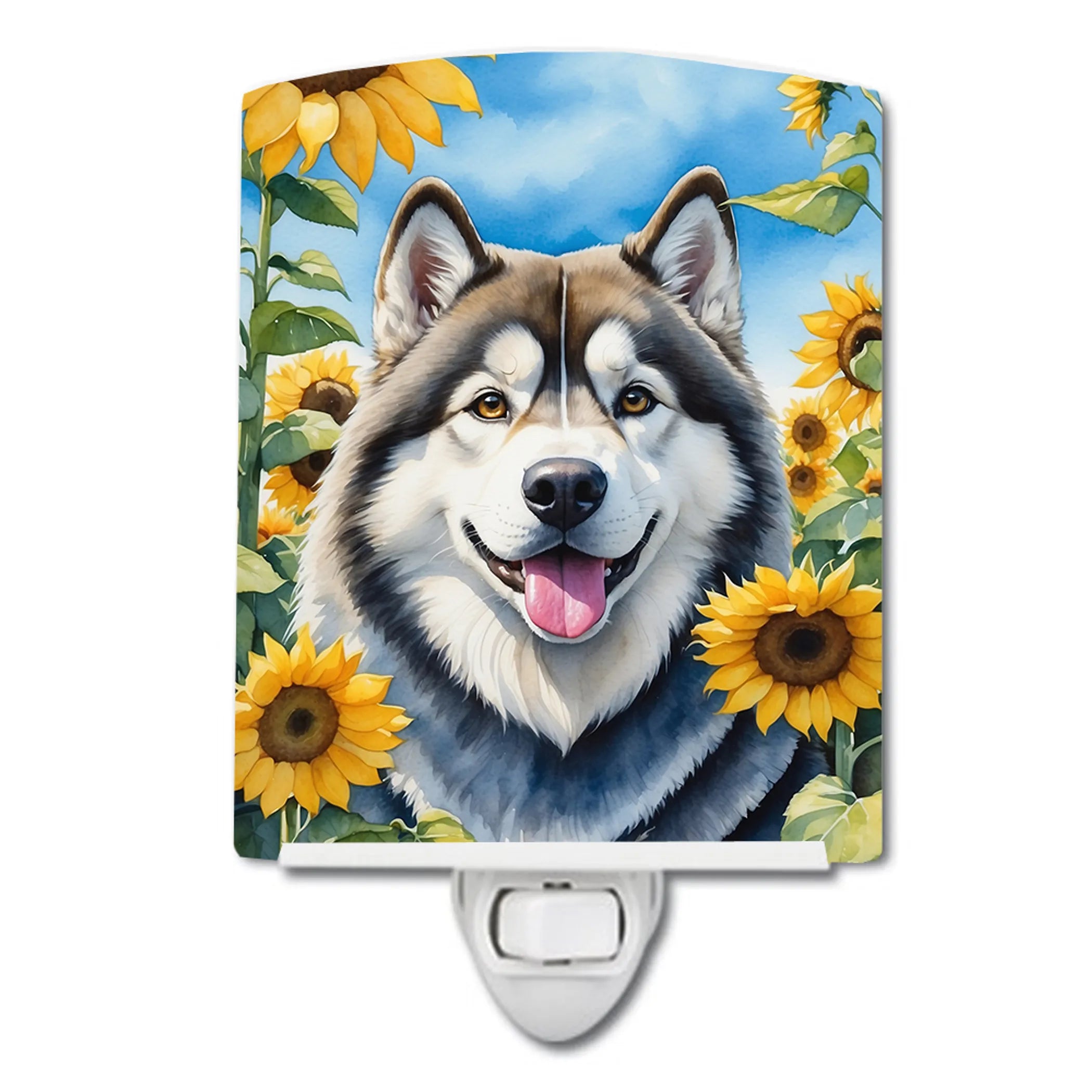 In Sunflowers Ceramic Night Light - Pack Of: 1 | Collection name: In sunflowers