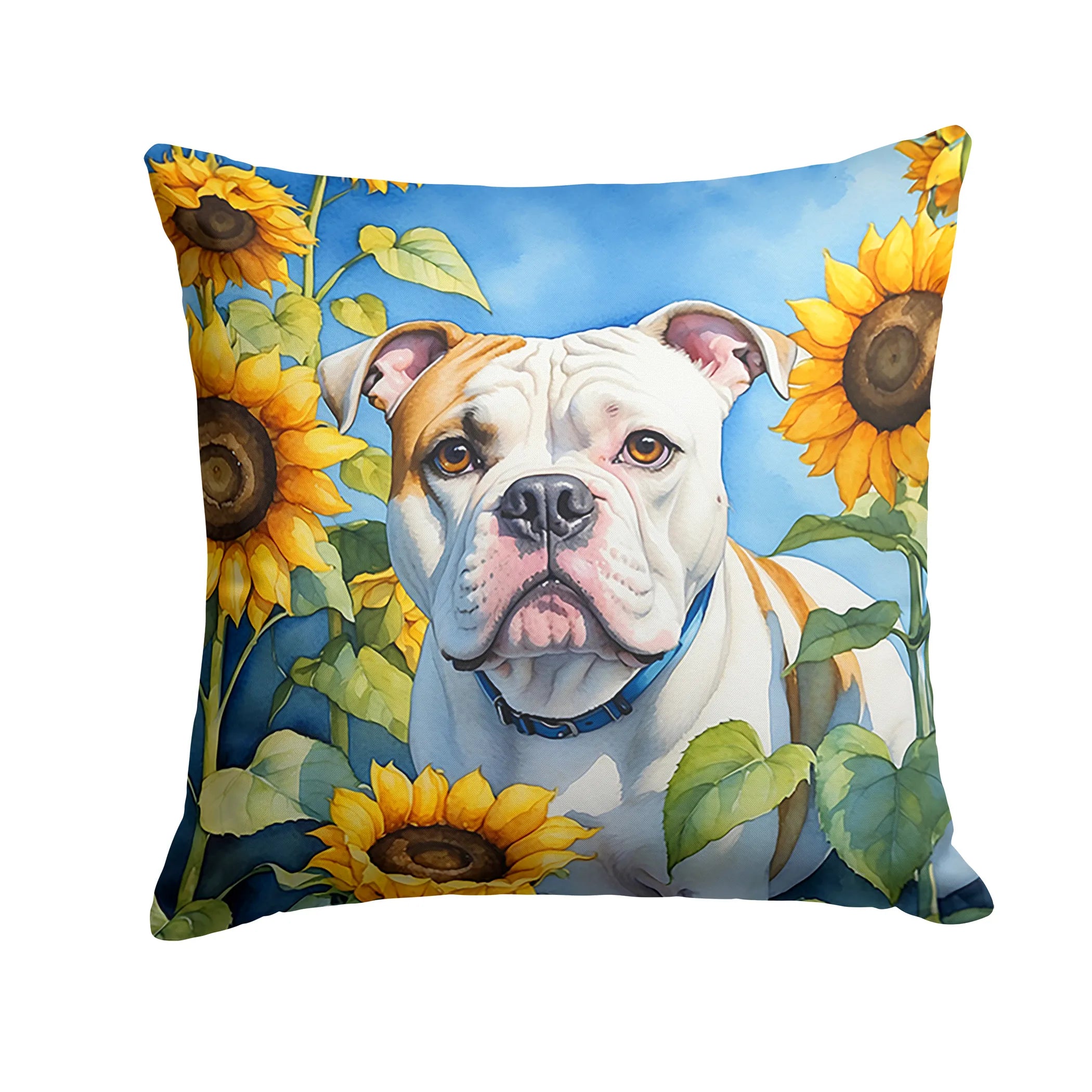In Sunflowers Throw Pillow - Size: 14HX14W | Pack Of: 1 | Collection name: In sunflowers
