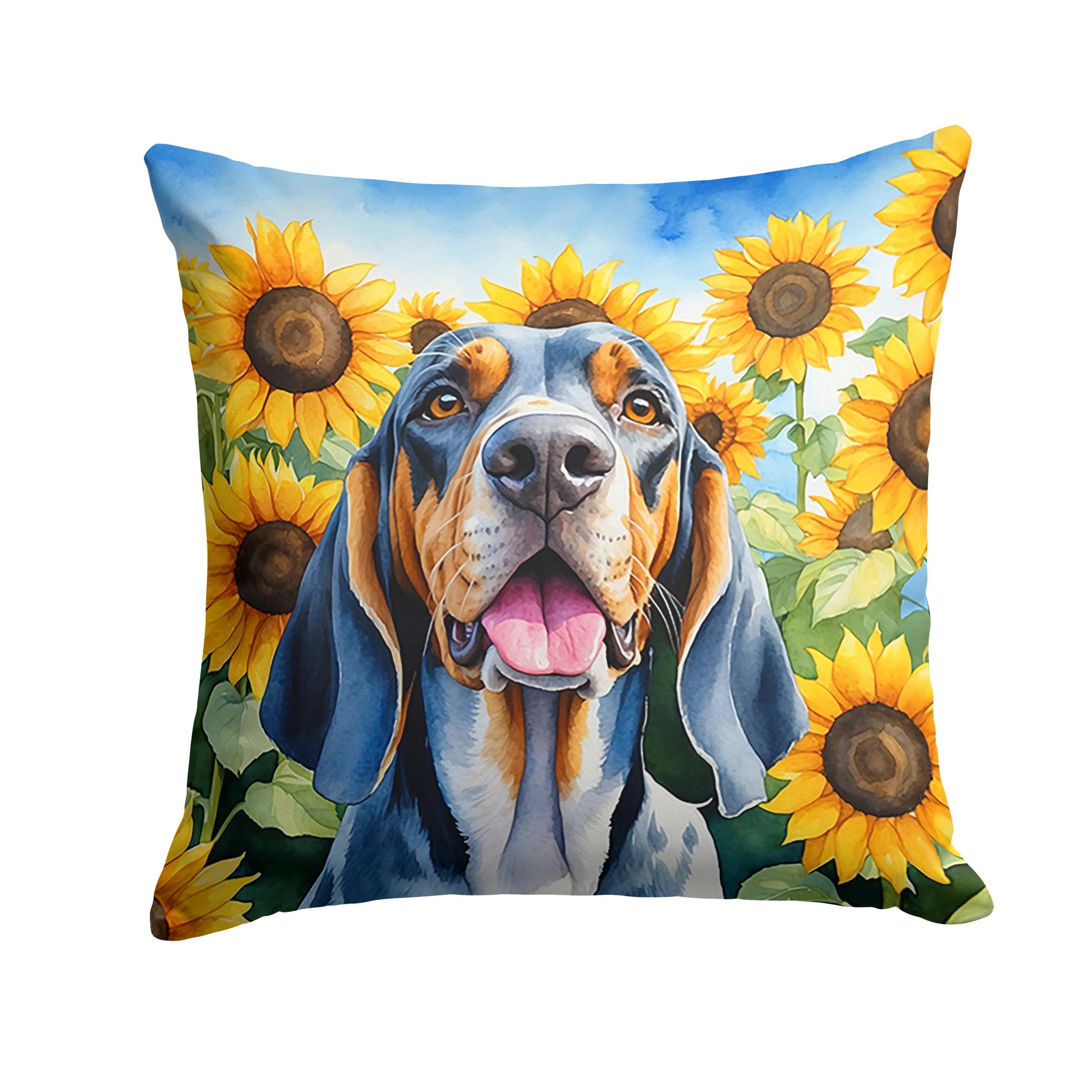 In Sunflowers Throw Pillow - Size: 14HX14W | Pack Of: 1 | Collection name: In sunflowers