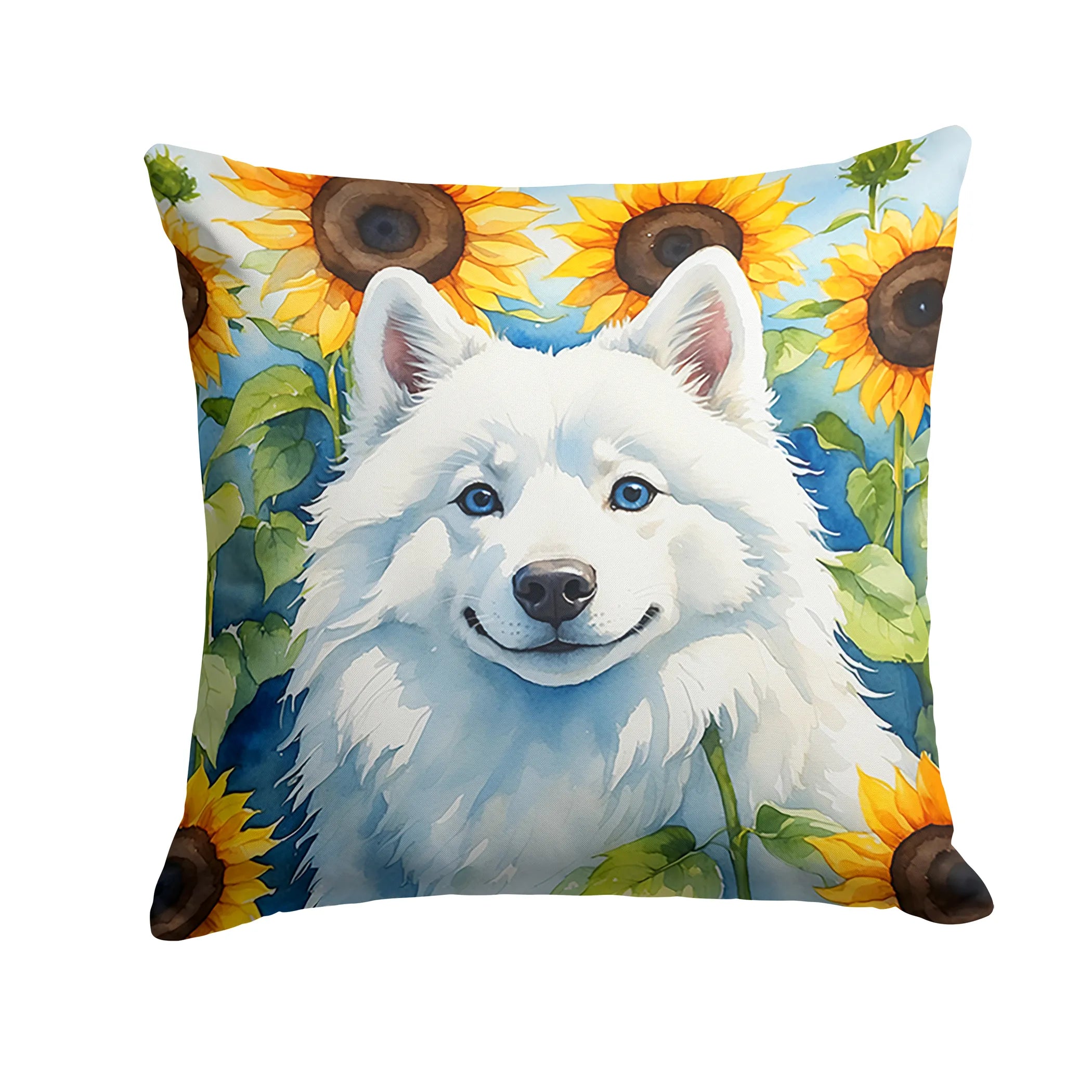 In Sunflowers Throw Pillow - Size: 14HX14W | Pack Of: 1 | Collection name: In sunflowers