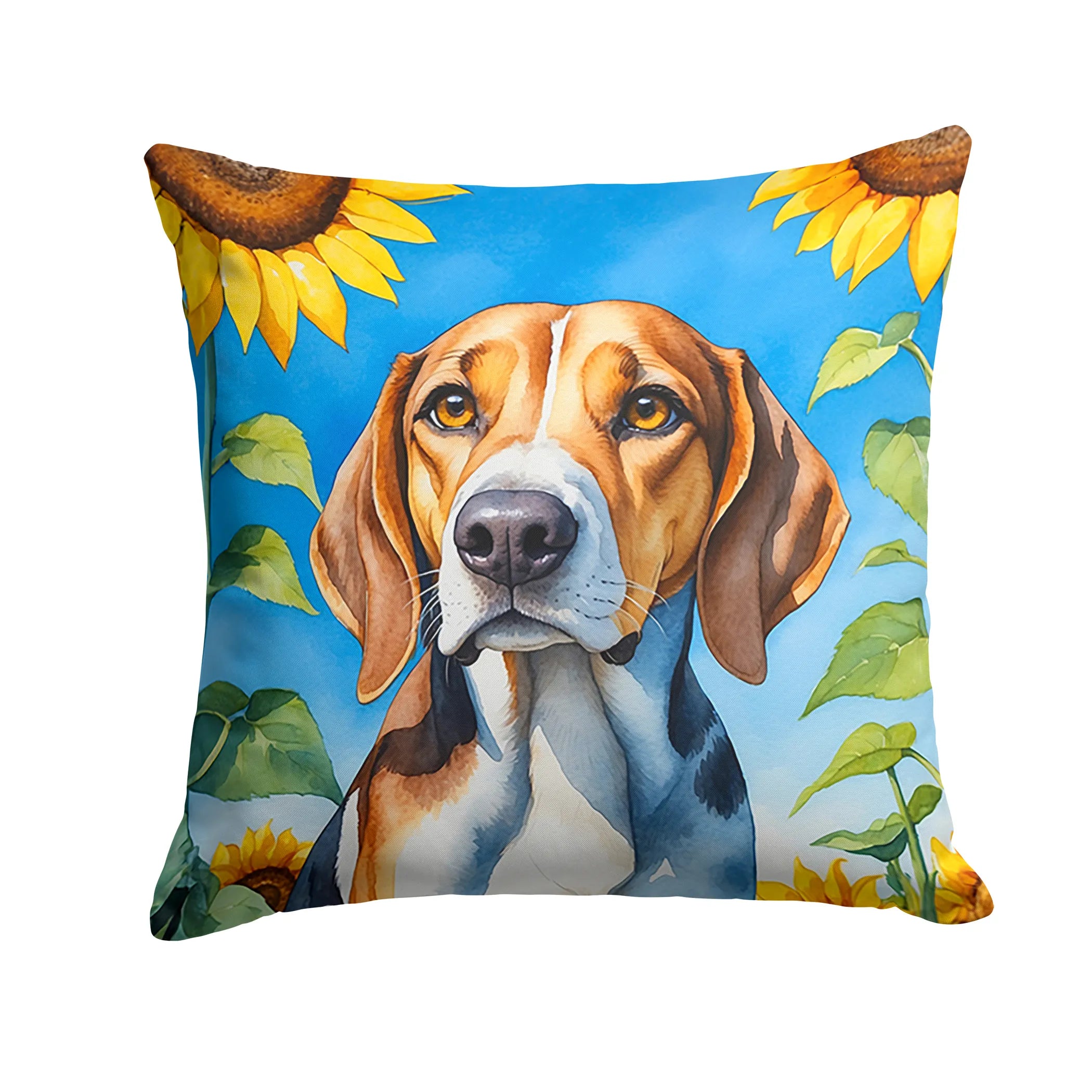 In Sunflowers Throw Pillow - Size: 14HX14W | Pack Of: 1 | Collection name: In sunflowers