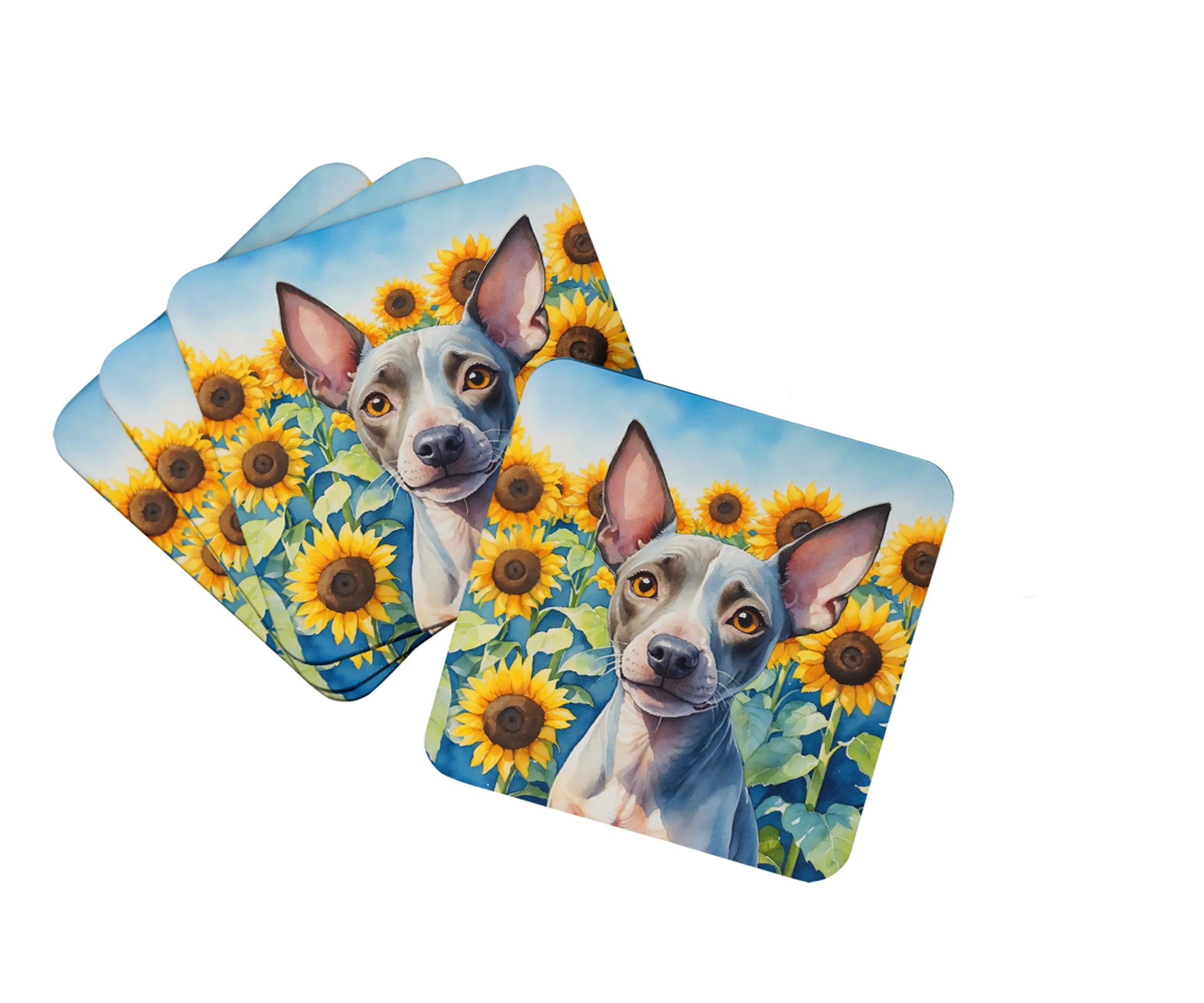 In Sunflowers Foam Coasters - Size: 3.5 | Pack Of: 1 | Collection name: In sunflowers