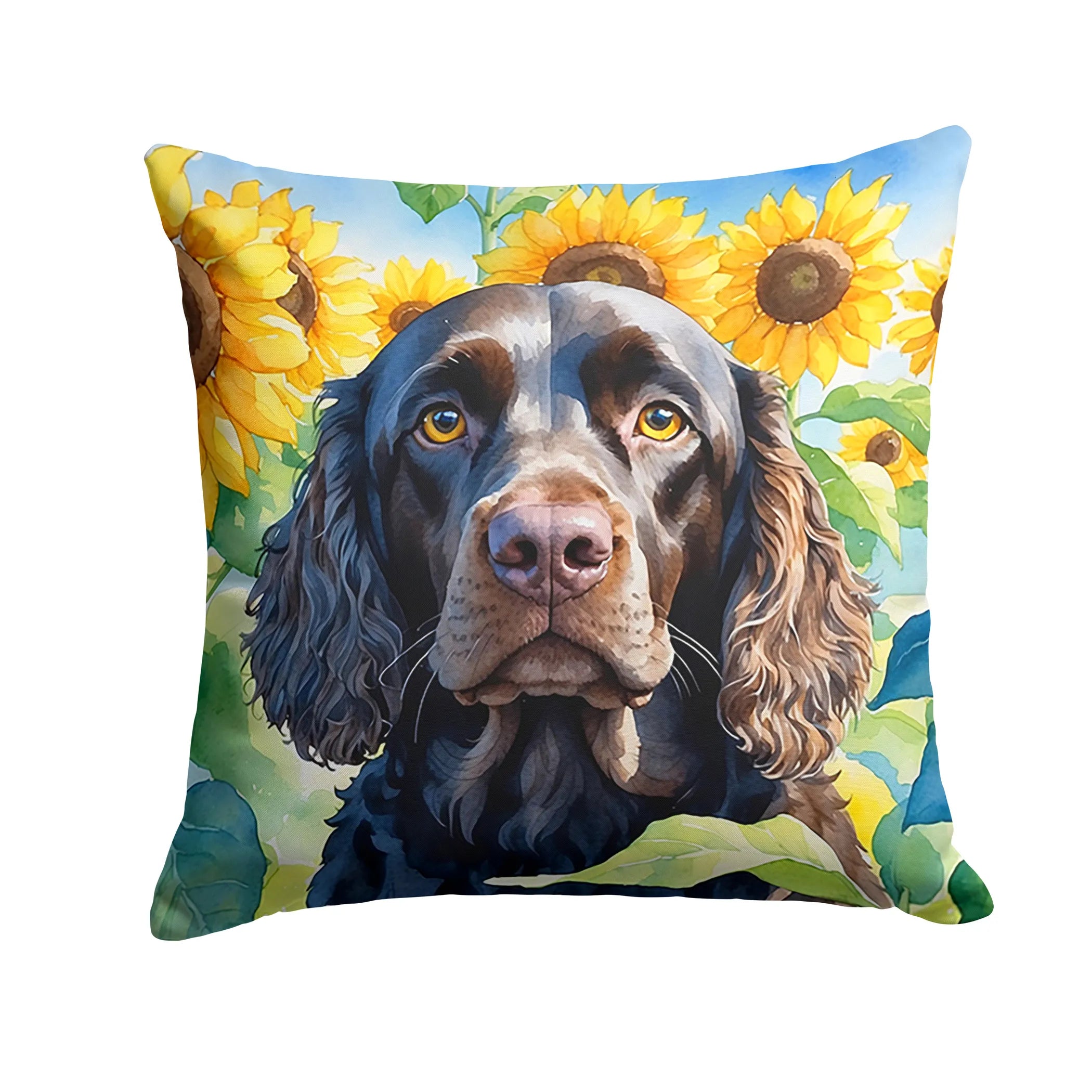 In Sunflowers Throw Pillow - Size: 14HX14W | Pack Of: 1 | Collection name: In sunflowers