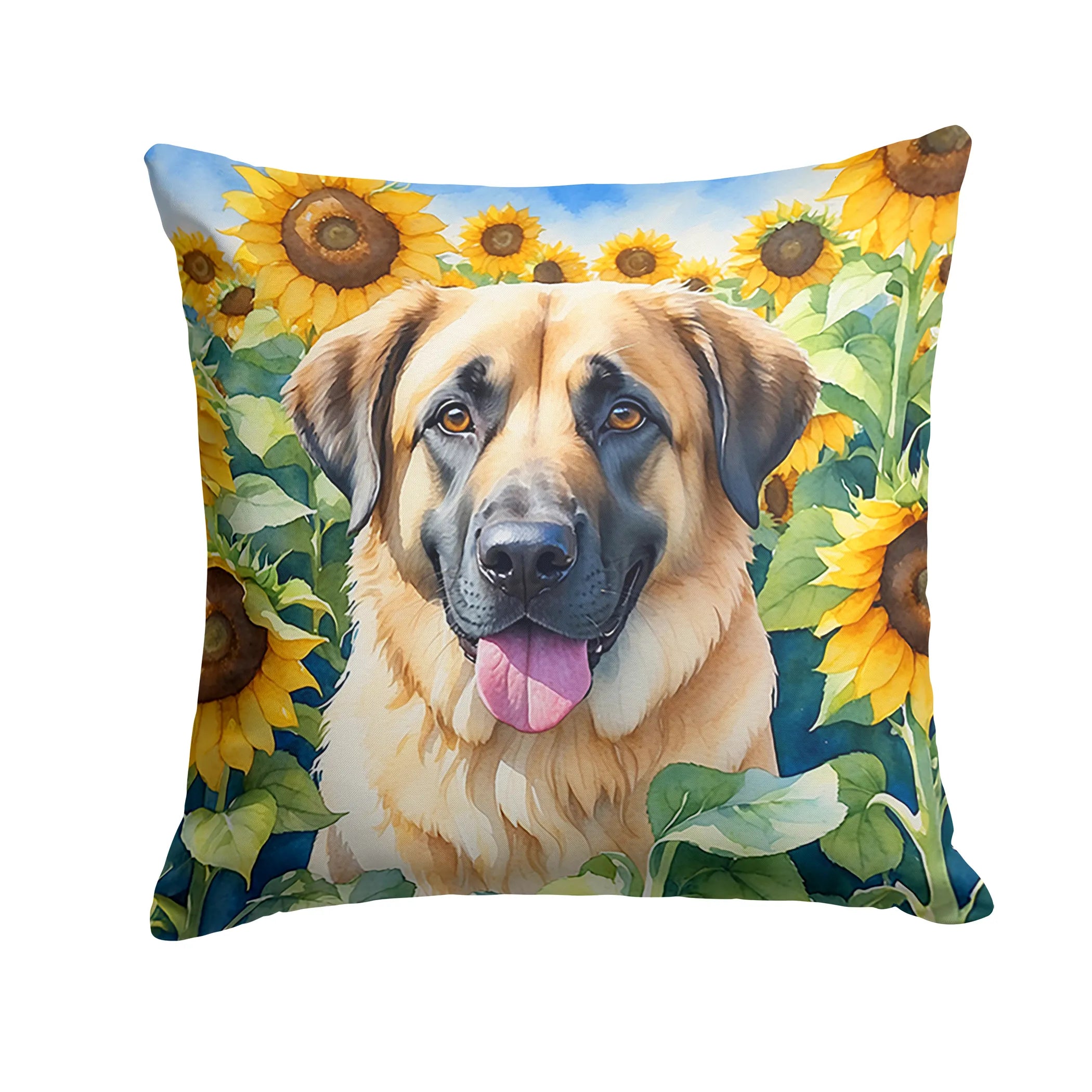 In Sunflowers Throw Pillow - Size: 14HX14W | Pack Of: 1 | Collection name: In sunflowers