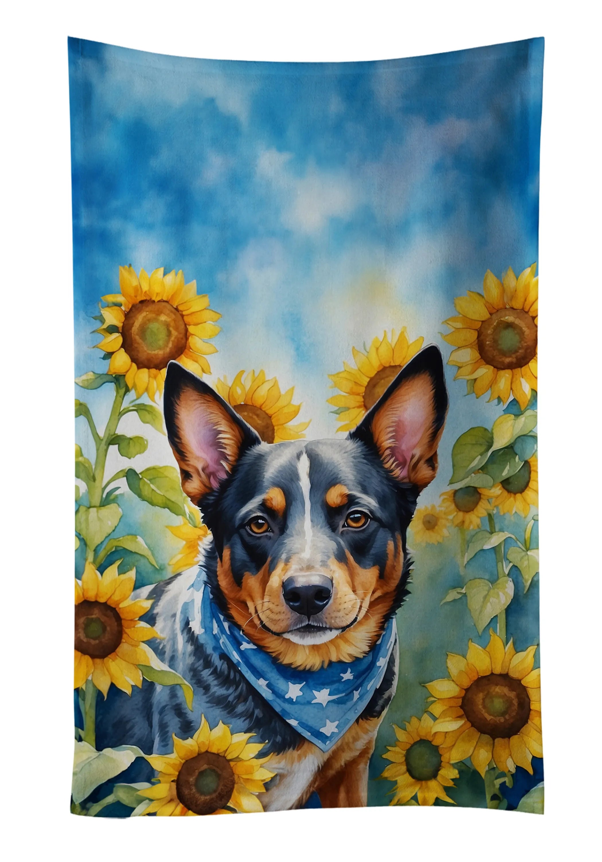 In Sunflowers Kitchen Towel - Size: 25HX15W | Pack Of: 1 | Collection name: In sunflowers