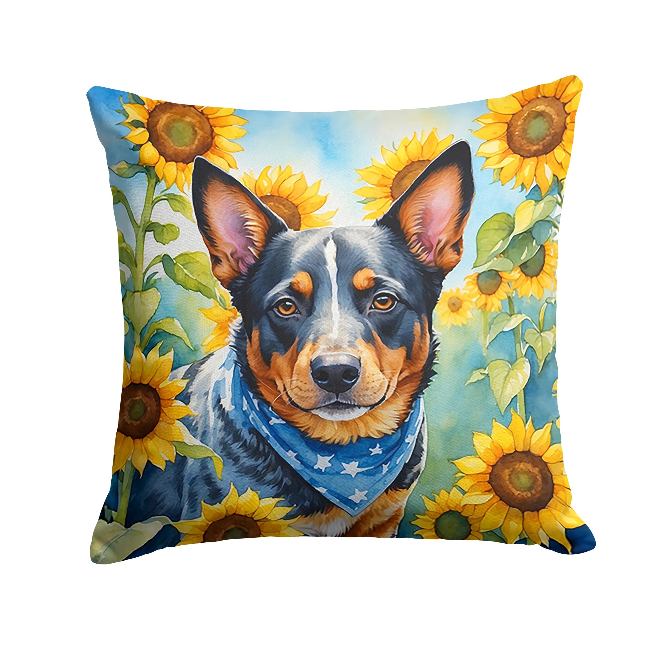 In Sunflowers Throw Pillow - Size: 14HX14W | Pack Of: 1 | Collection name: In sunflowers