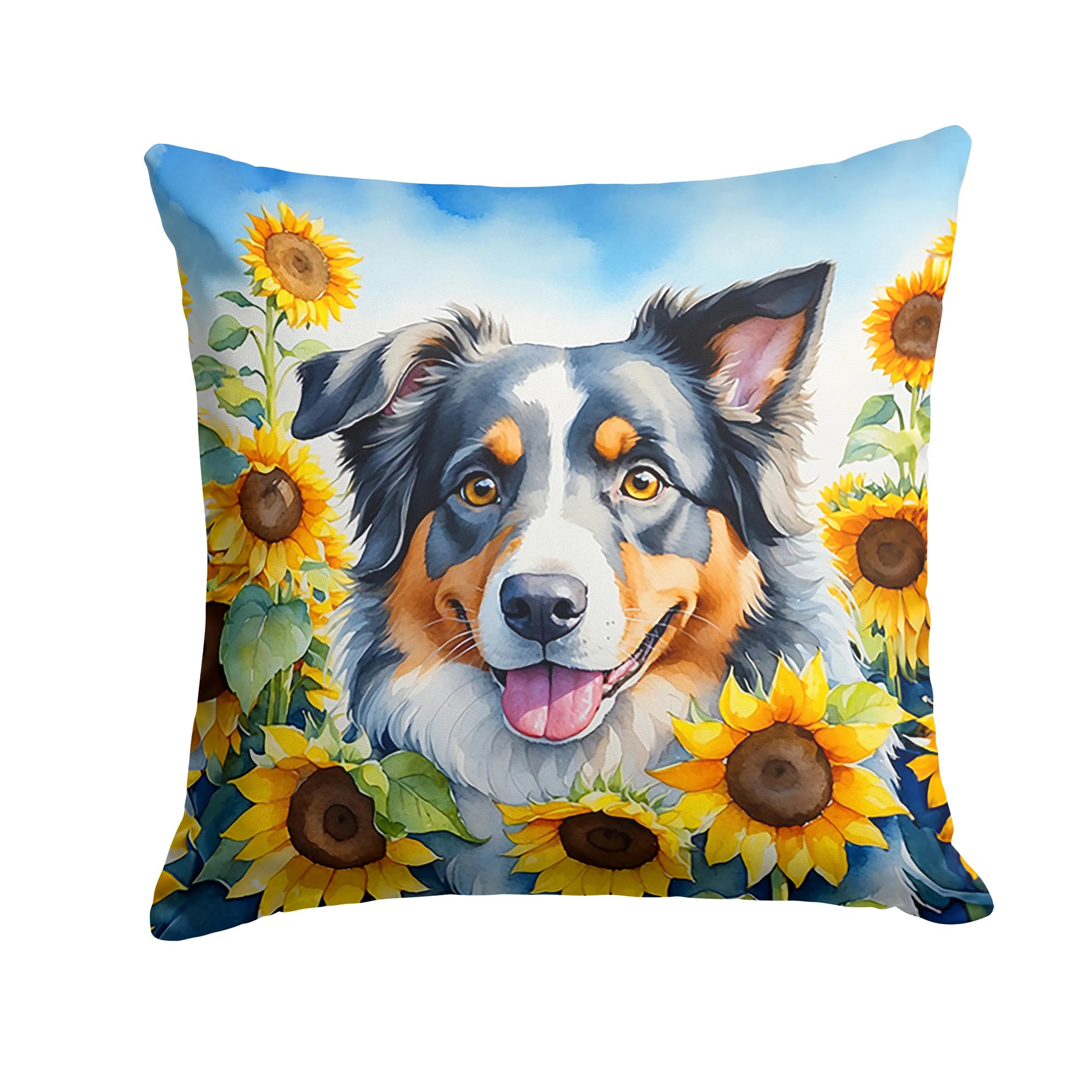 In Sunflowers Throw Pillow - Size: 14HX14W | Pack Of: 1 | Collection name: In sunflowers