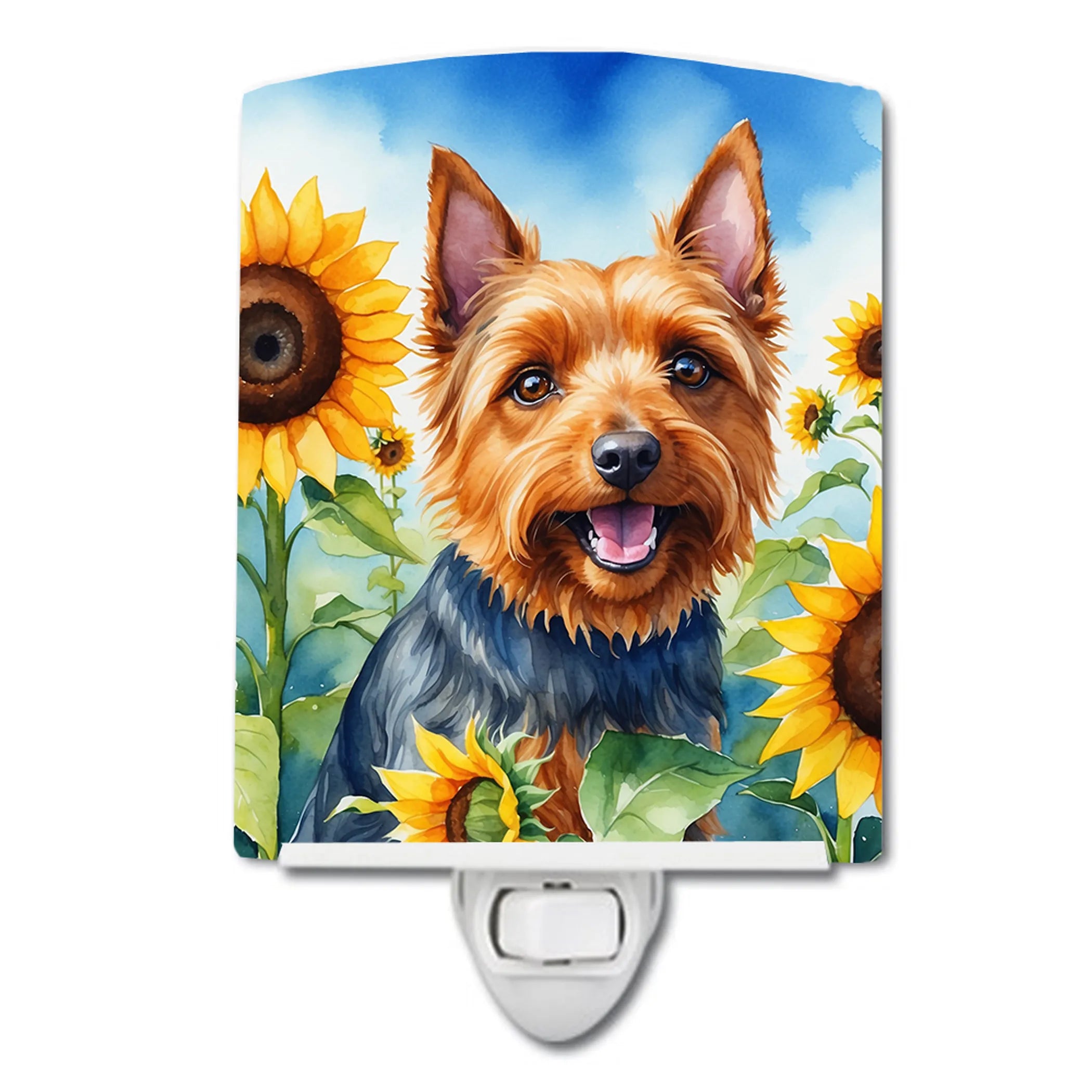 In Sunflowers Ceramic Night Light - Pack Of: 1 | Collection name: In sunflowers