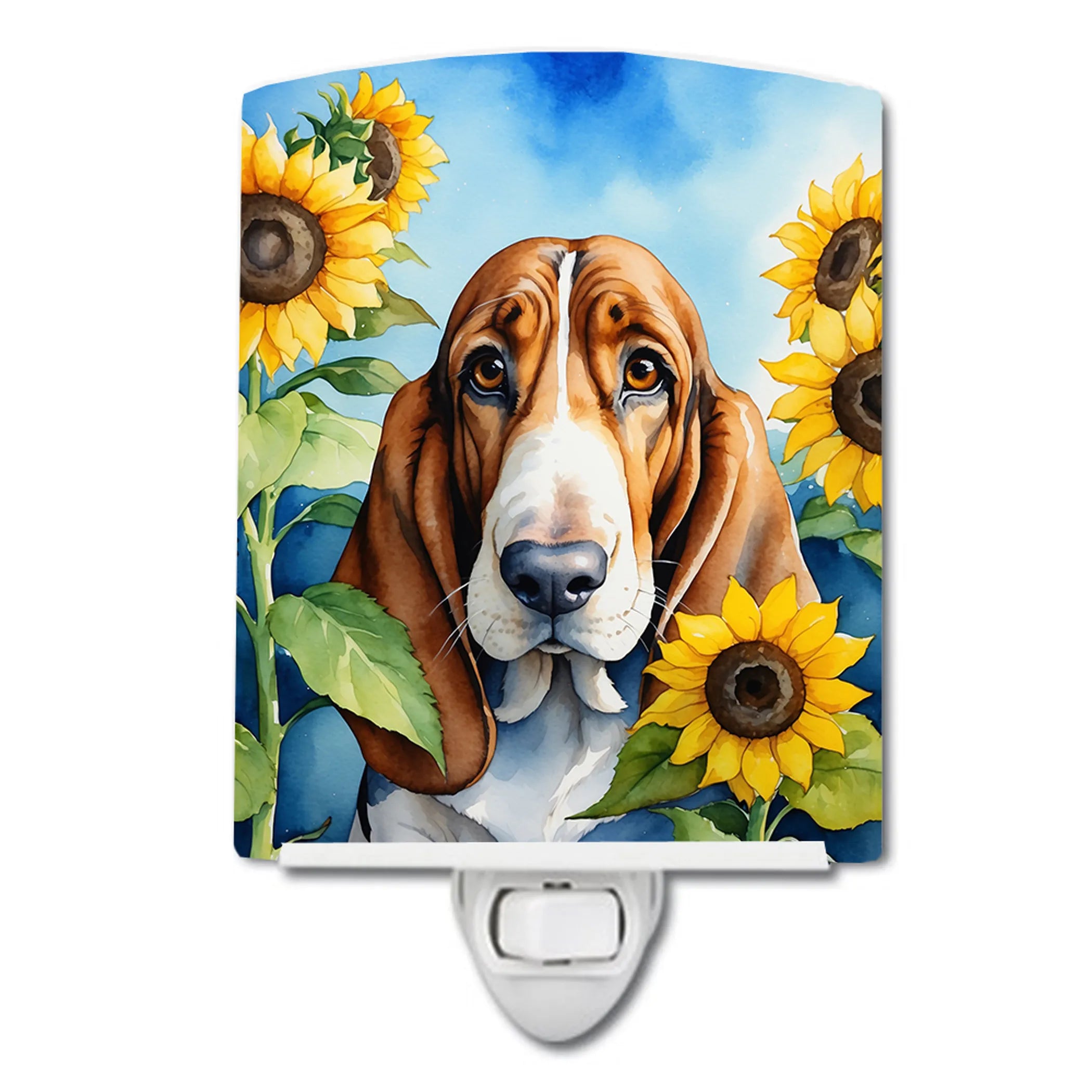 In Sunflowers Ceramic Night Light - Pack Of: 1 | Collection name: In sunflowers