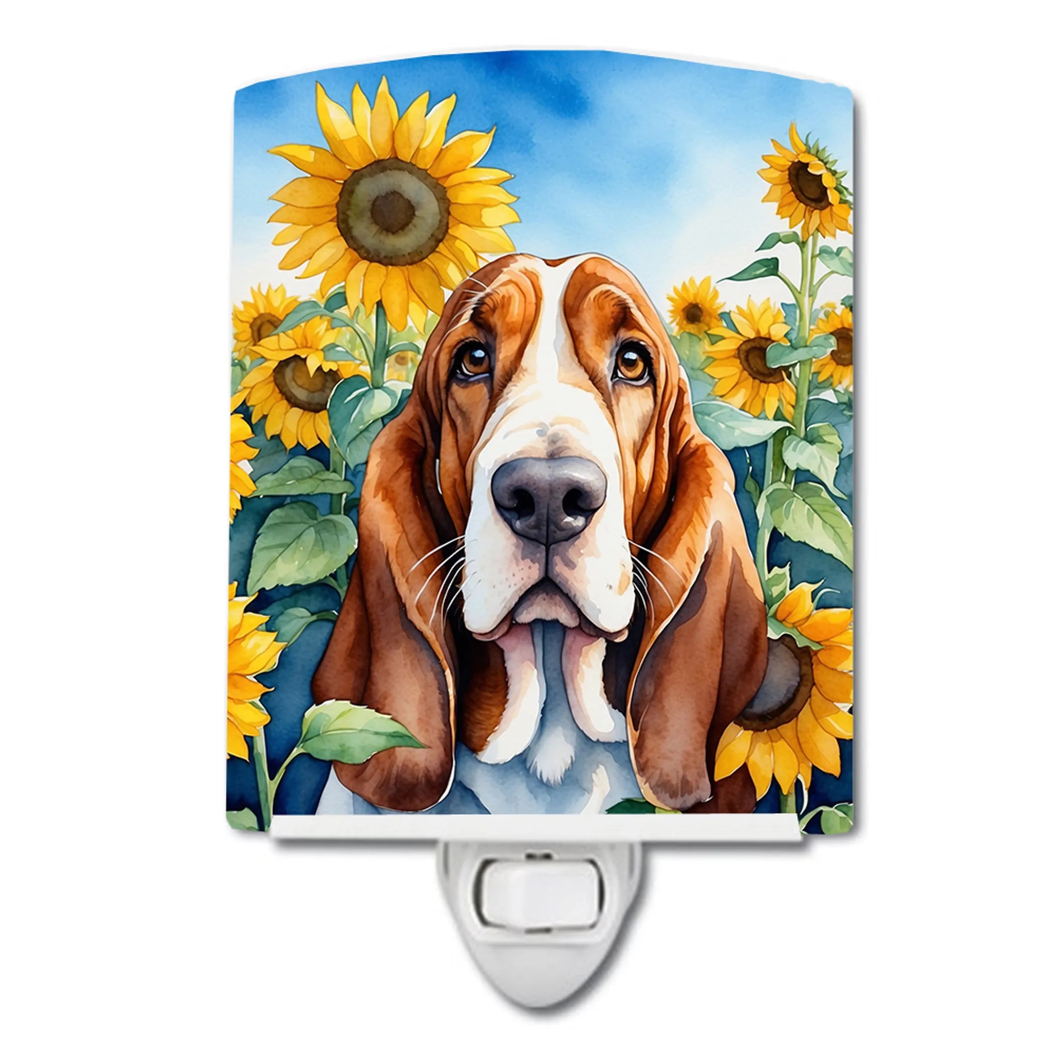 In Sunflowers Ceramic Night Light - Pack Of: 1 | Collection name: In sunflowers