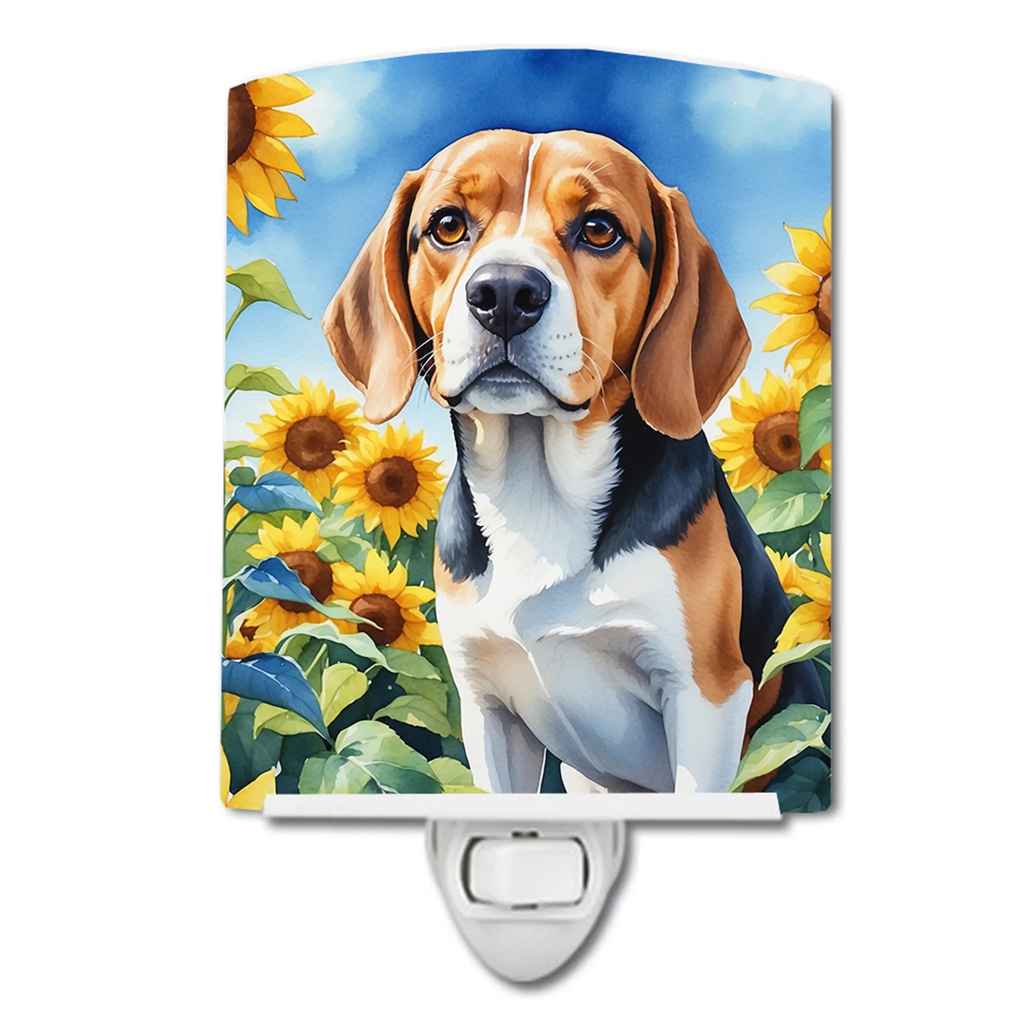 In Sunflowers Ceramic Night Light - Pack Of: 1 | Collection name: In sunflowers