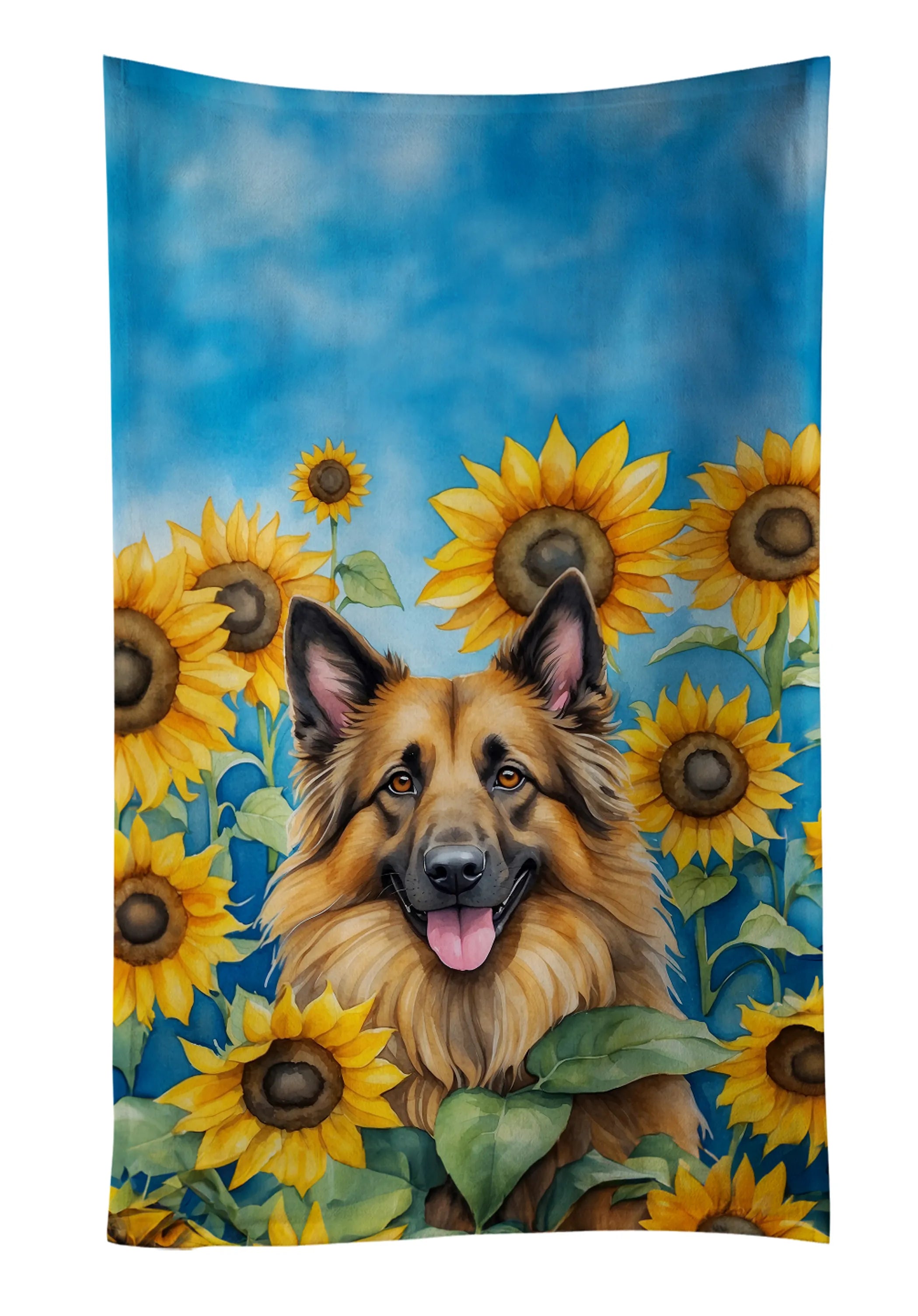 In Sunflowers Kitchen Towel - Size: 25HX15W | Pack Of: 1 | Collection name: In sunflowers