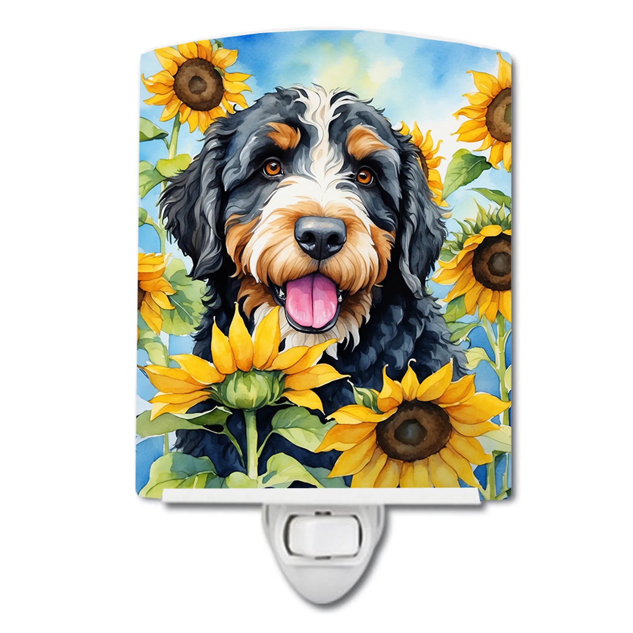 In Sunflowers Ceramic Night Light - Pack Of: 1 | Collection name: In sunflowers