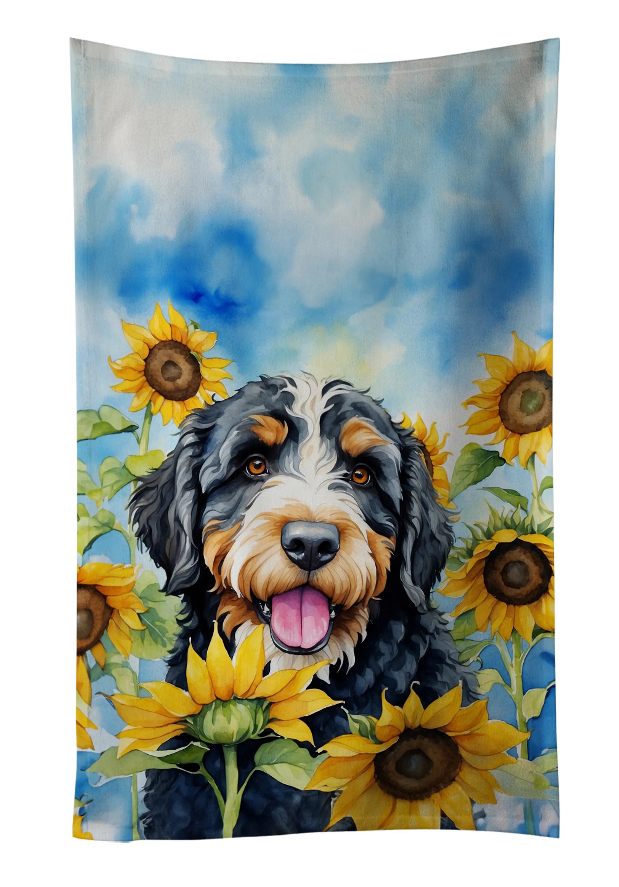 In Sunflowers Kitchen Towel - Size: 25HX15W | Pack Of: 1 | Collection name: In sunflowers