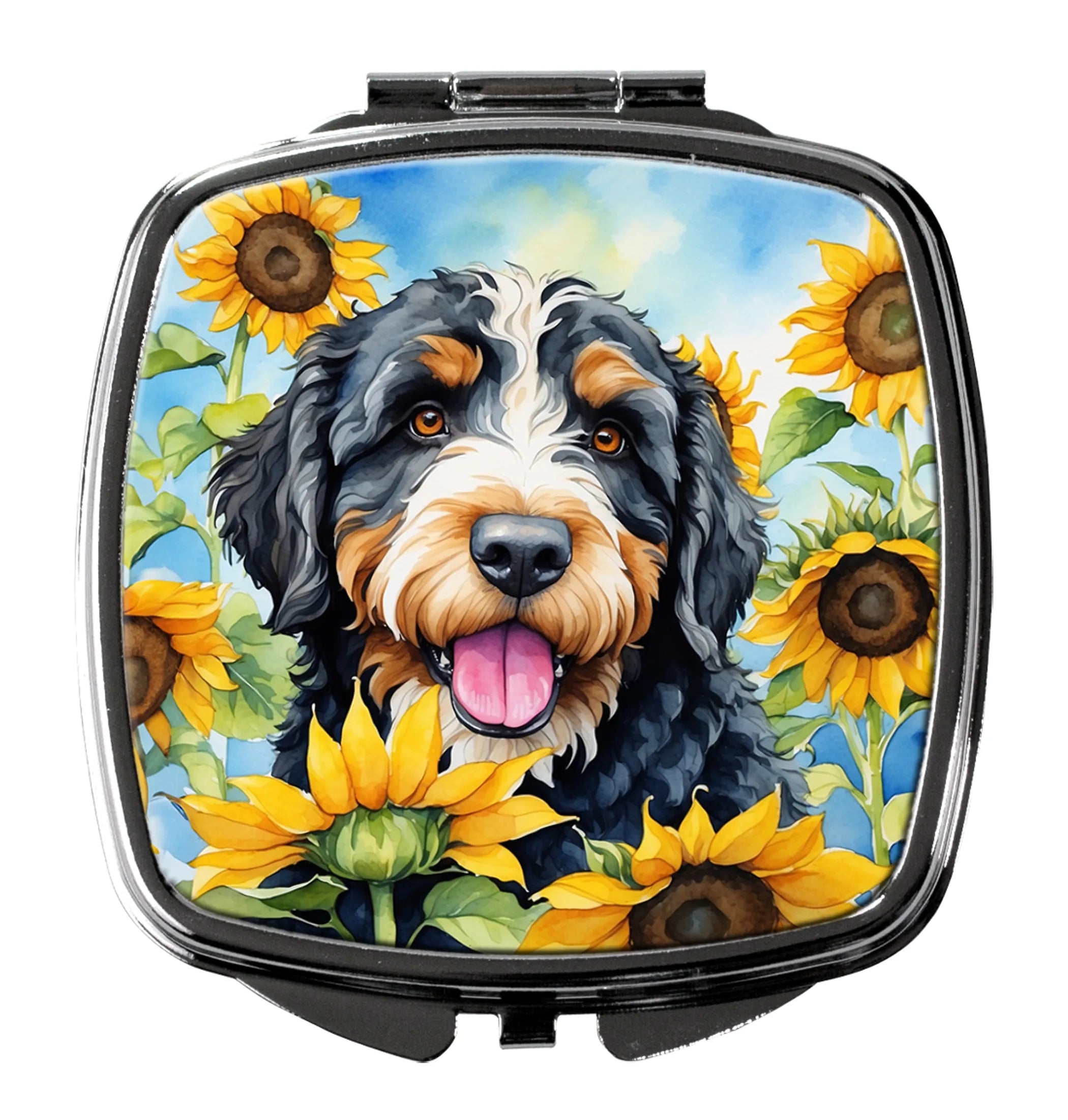 In Sunflowers Compact Mirror - Pack Of: 1 | Collection name: In sunflowers
