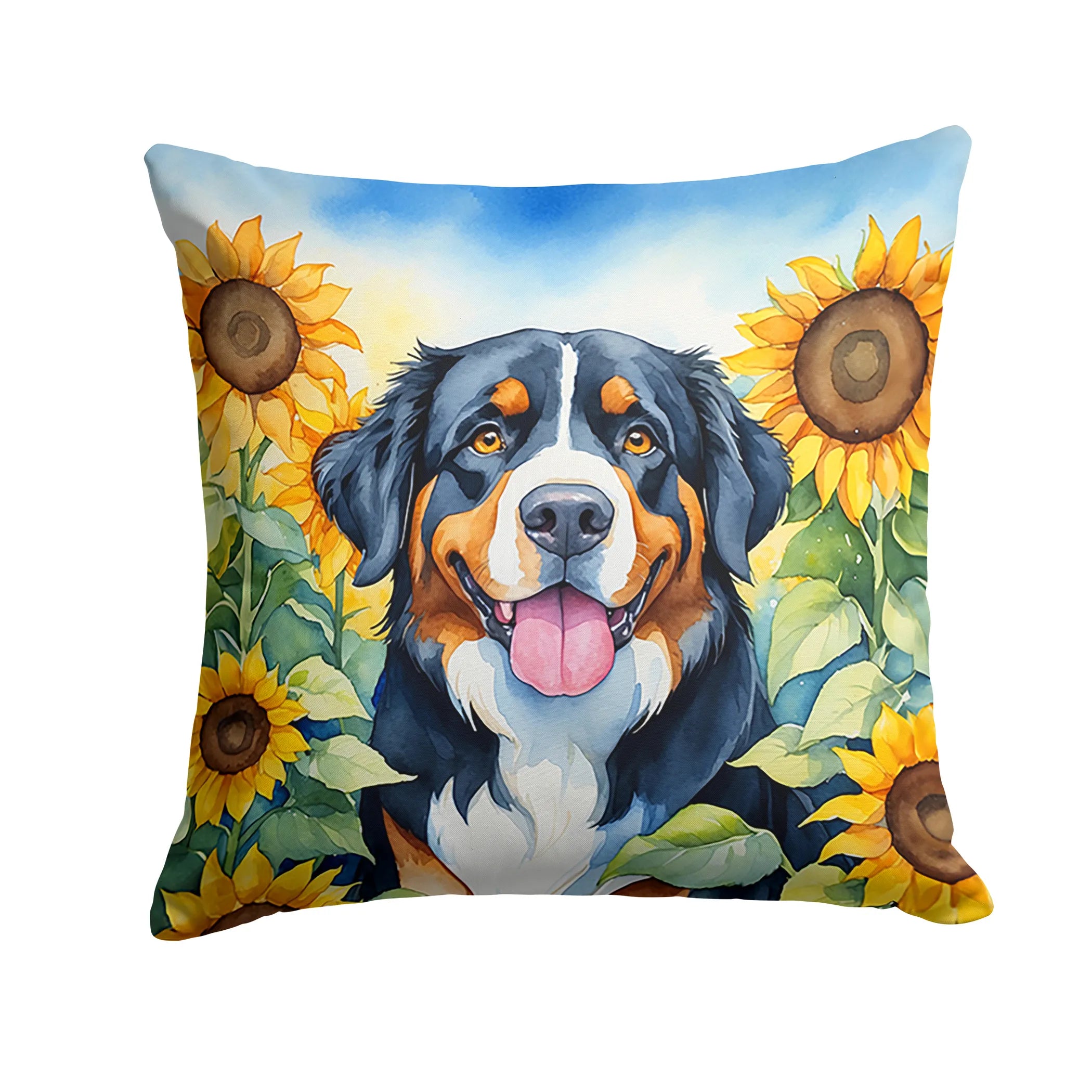 In Sunflowers Throw Pillow - Size: 14HX14W | Pack Of: 1 | Collection name: In sunflowers