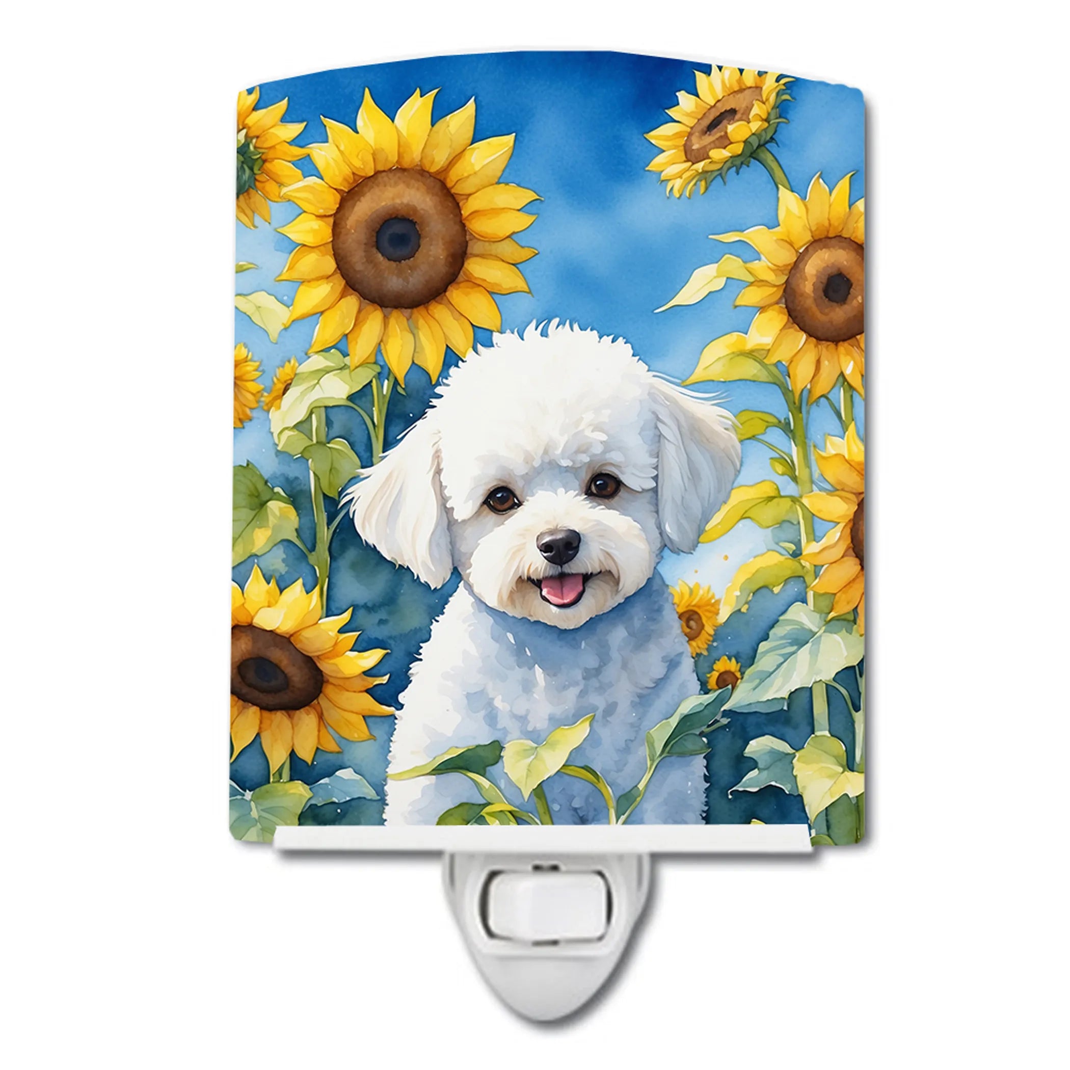 In Sunflowers Ceramic Night Light - Pack Of: 1 | Collection name: In sunflowers
