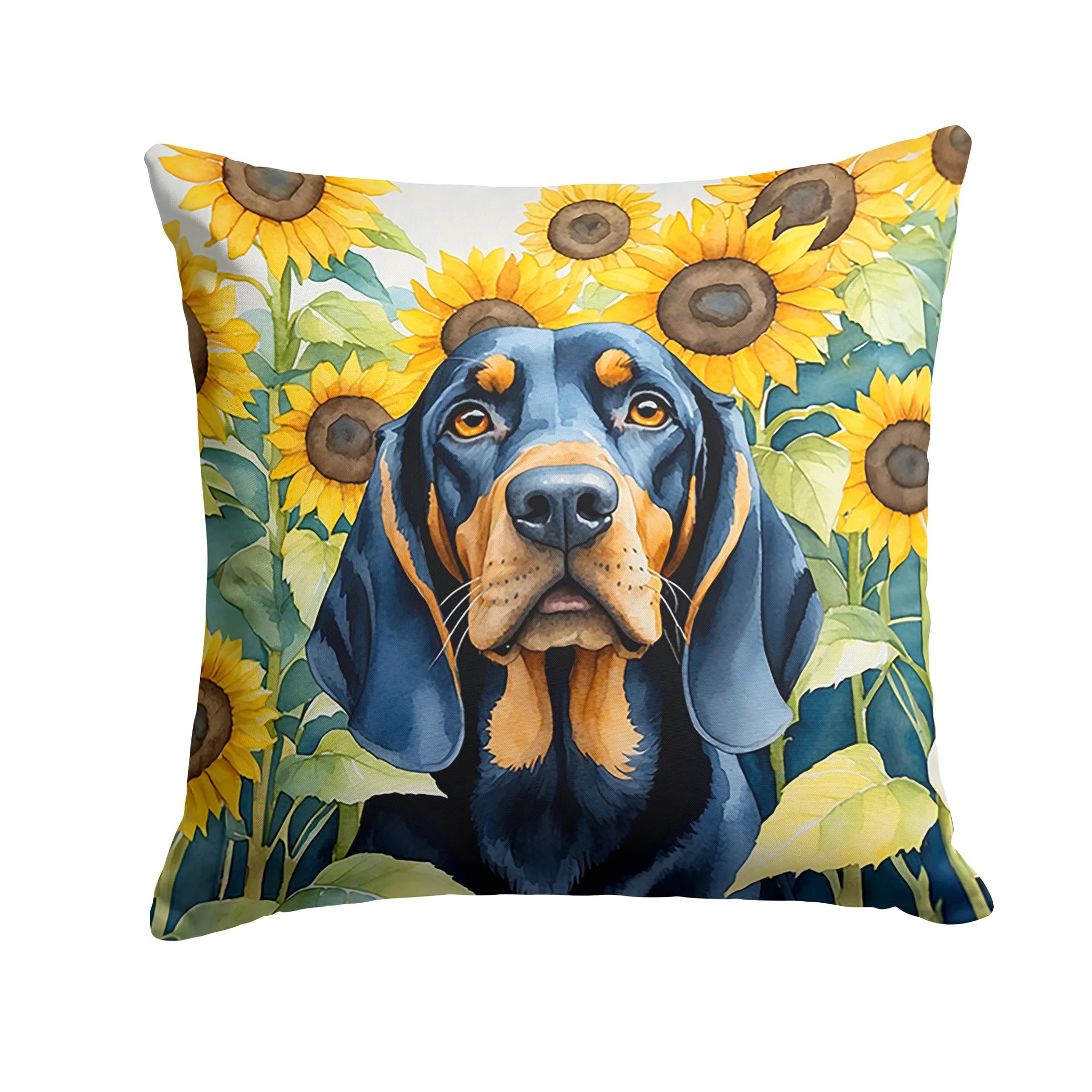 In Sunflowers Throw Pillow - Size: 14HX14W | Pack Of: 1 | Collection name: In sunflowers