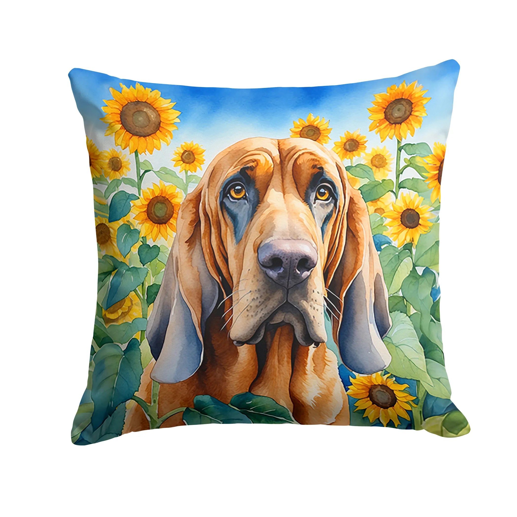 In Sunflowers Throw Pillow - Size: 14HX14W | Pack Of: 1 | Collection name: In sunflowers