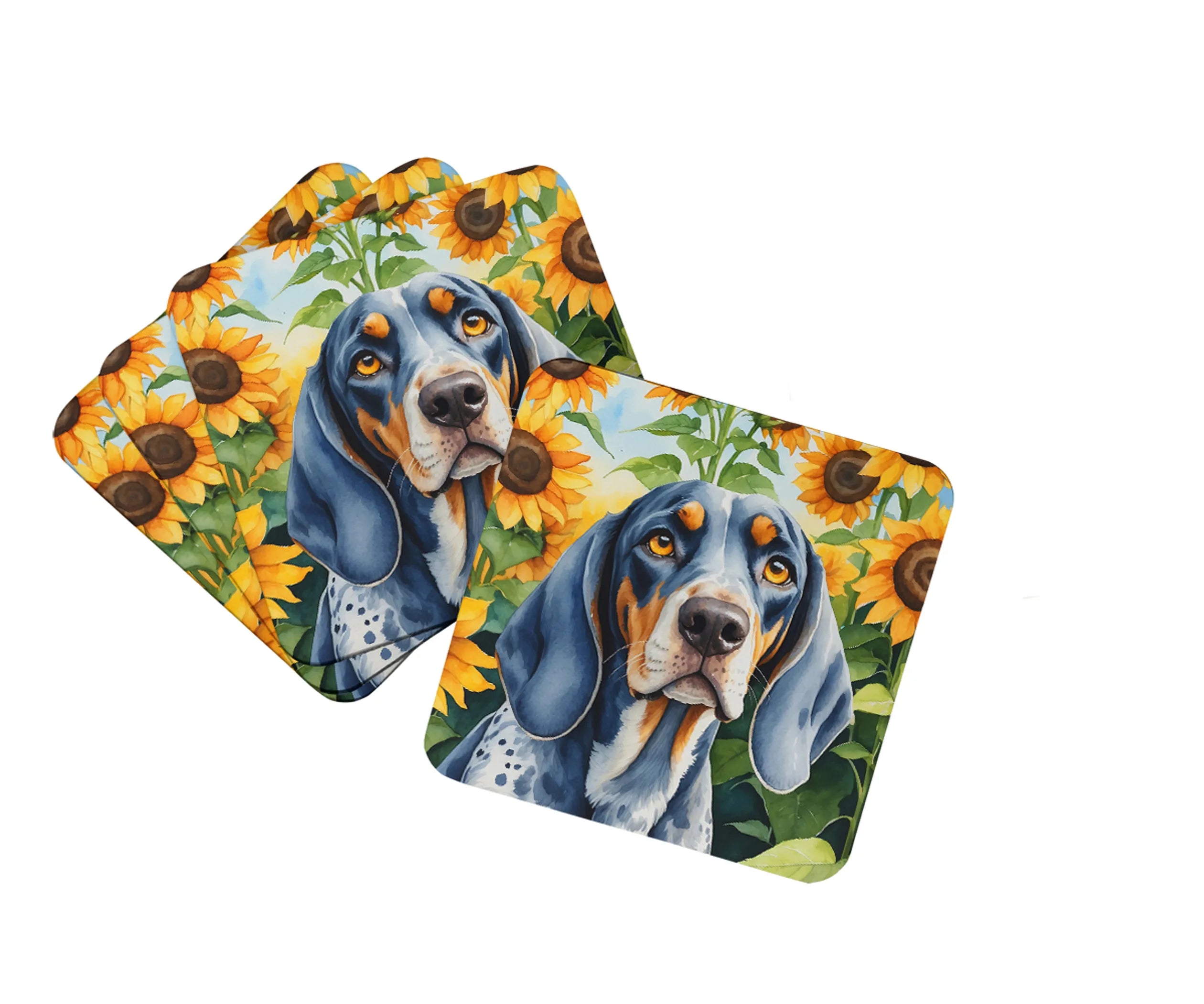 In Sunflowers Foam Coasters - Size: 3.5 | Pack Of: 1 | Collection name: In sunflowers