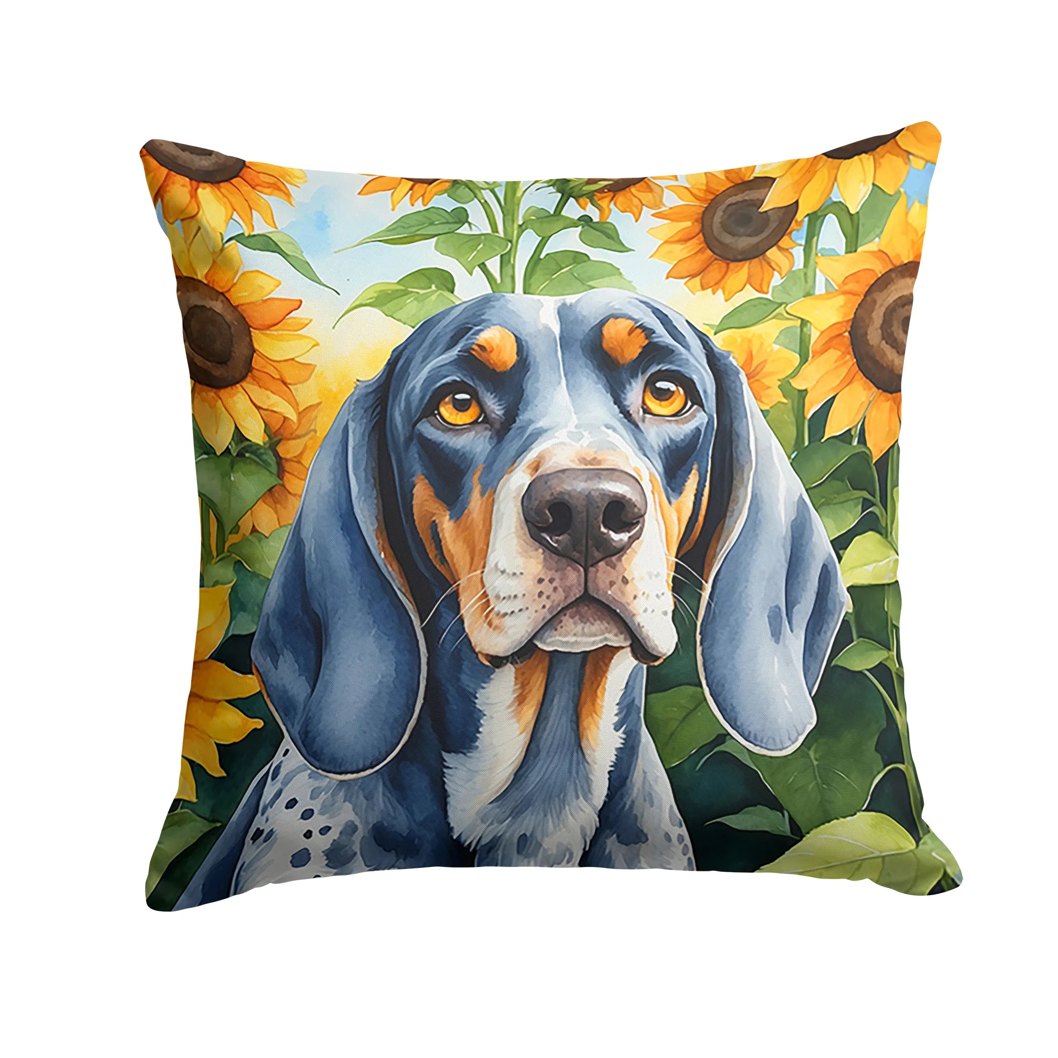 In Sunflowers Throw Pillow - Size: 14HX14W | Pack Of: 1 | Collection name: In sunflowers