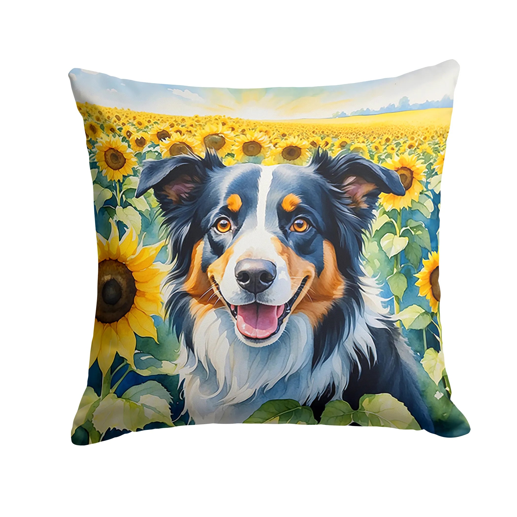 In Sunflowers Throw Pillow - Size: 14HX14W | Pack Of: 1 | Collection name: In sunflowers