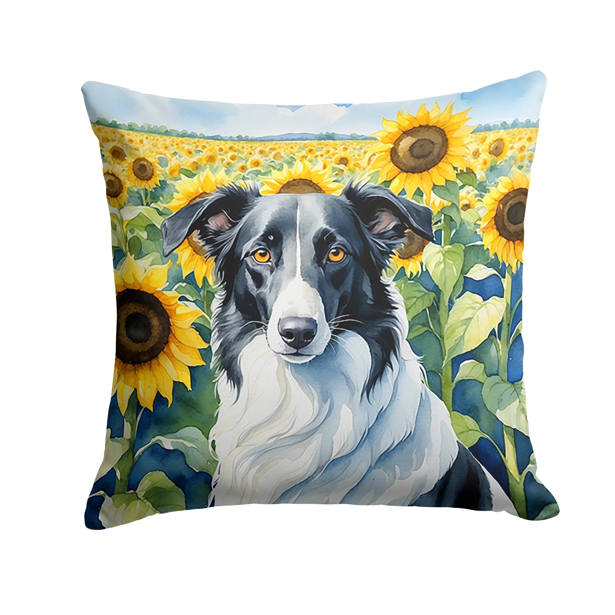 In Sunflowers Throw Pillow - Size: 14HX14W | Pack Of: 1 | Collection name: In sunflowers
