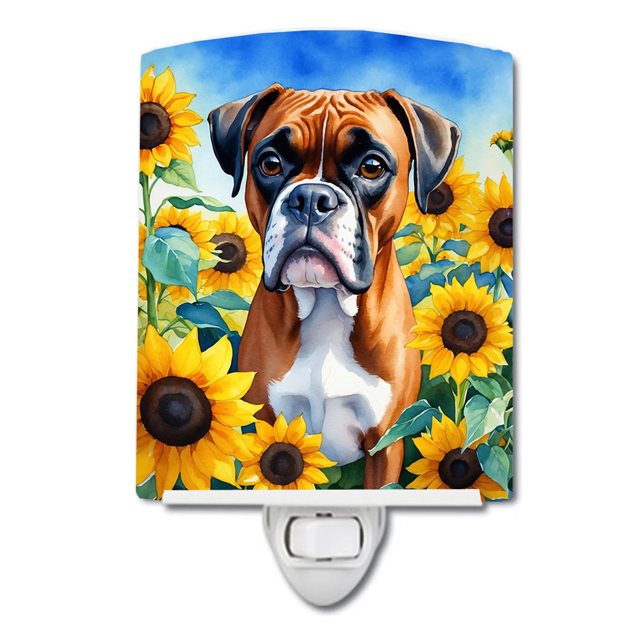 In Sunflowers Ceramic Night Light - Pack Of: 1 | Collection name: In sunflowers