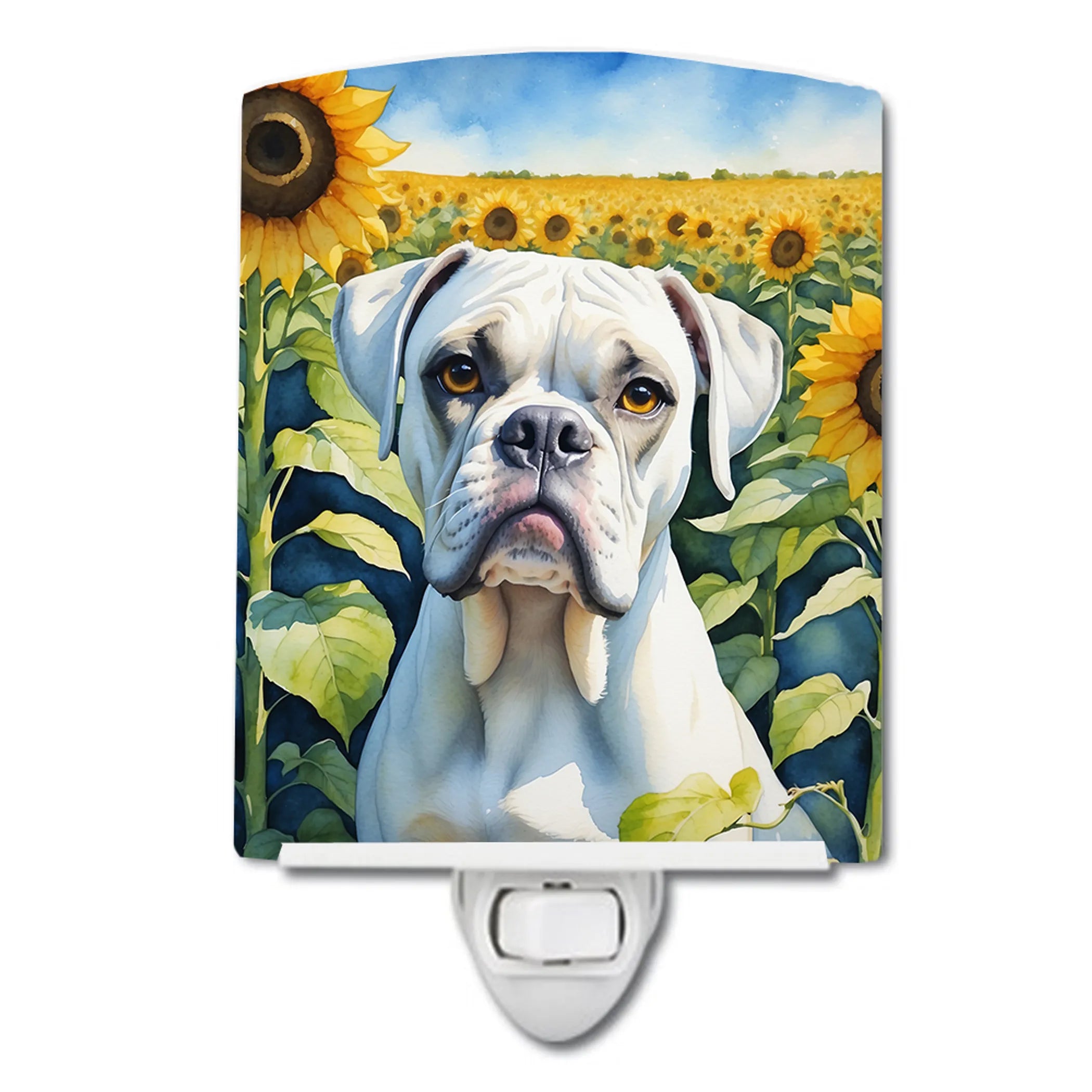 In Sunflowers Ceramic Night Light - Pack Of: 1 | Collection name: In sunflowers