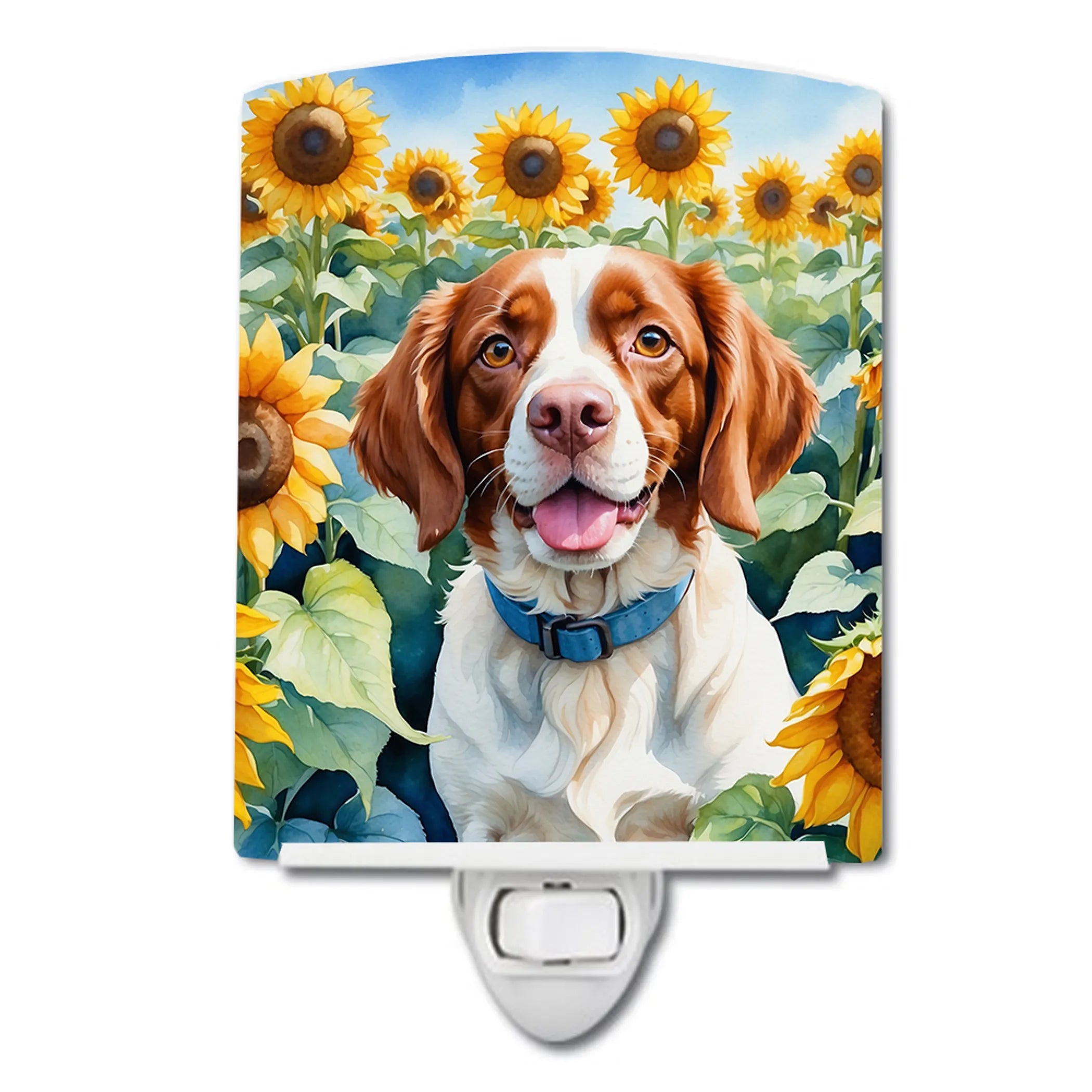 In Sunflowers Ceramic Night Light - Pack Of: 1 | Collection name: In sunflowers