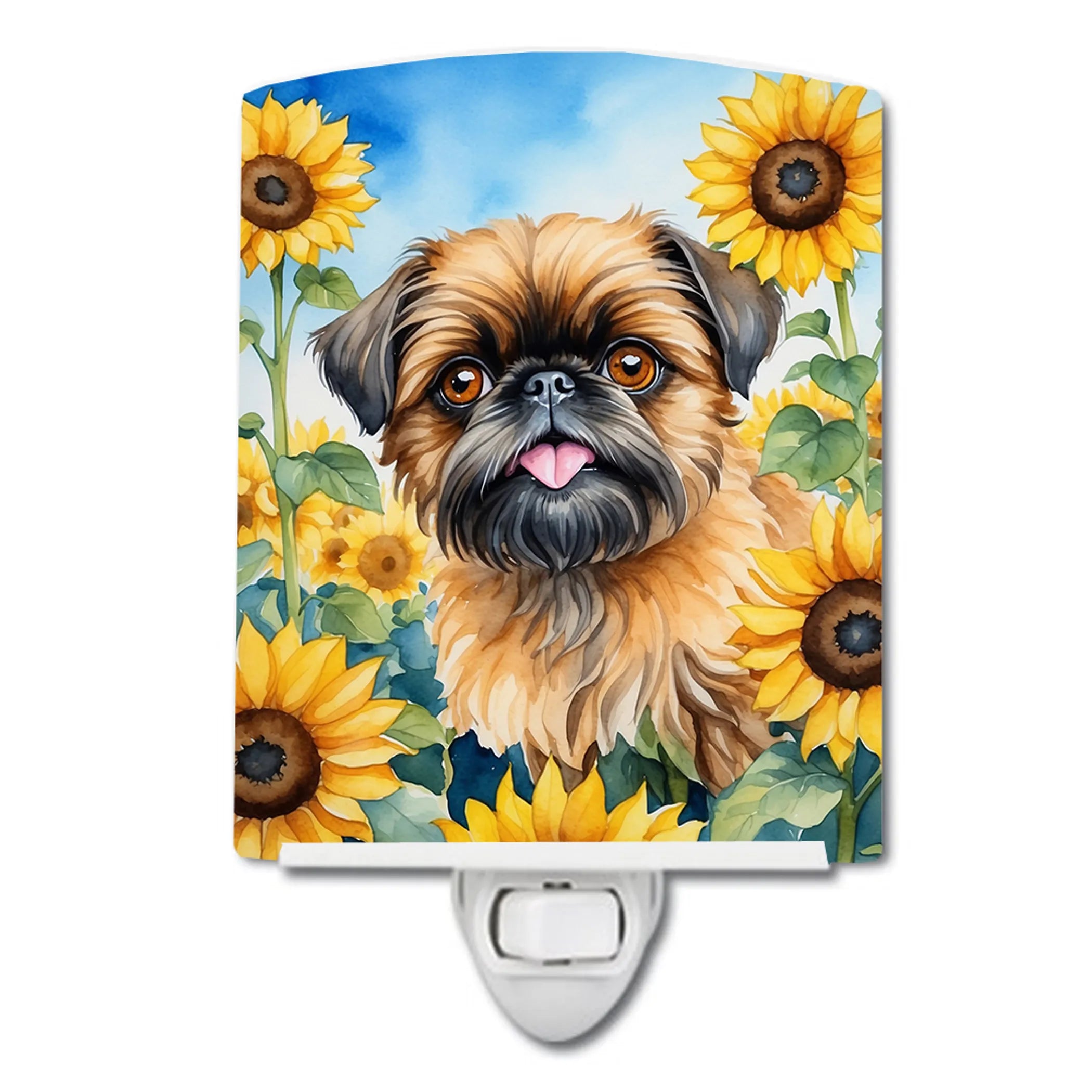 In Sunflowers Ceramic Night Light - Pack Of: 1 | Collection name: In sunflowers