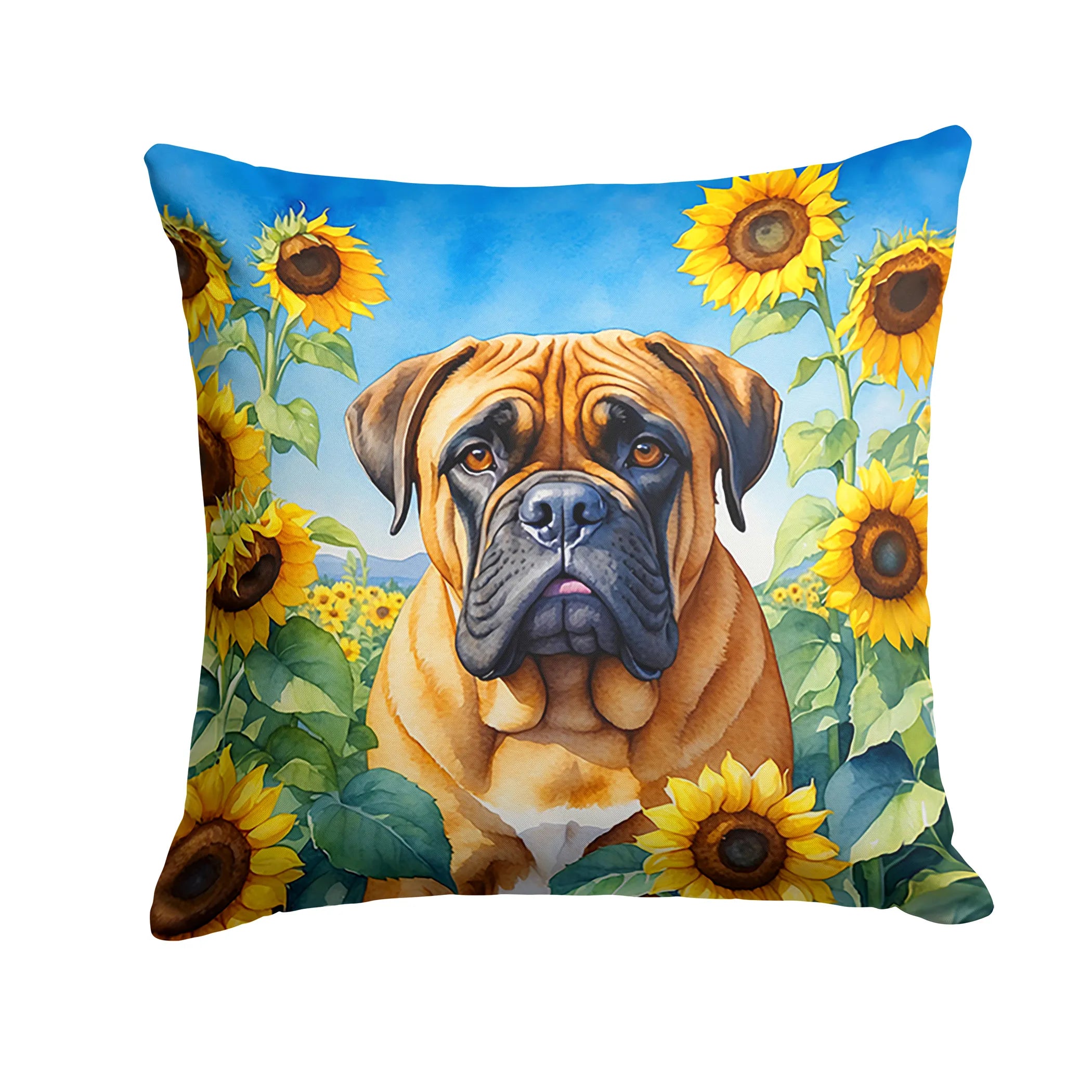 In Sunflowers Throw Pillow - Size: 14HX14W | Pack Of: 1 | Collection name: In sunflowers
