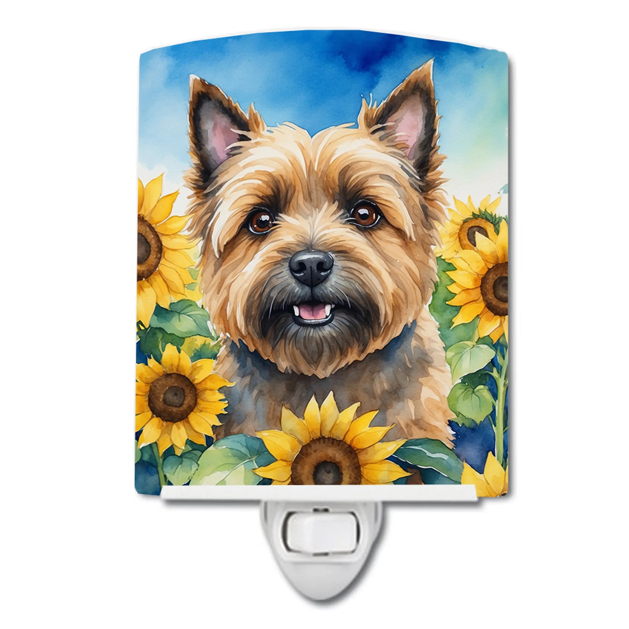 In Sunflowers Ceramic Night Light - Pack Of: 1 | Collection name: In sunflowers
