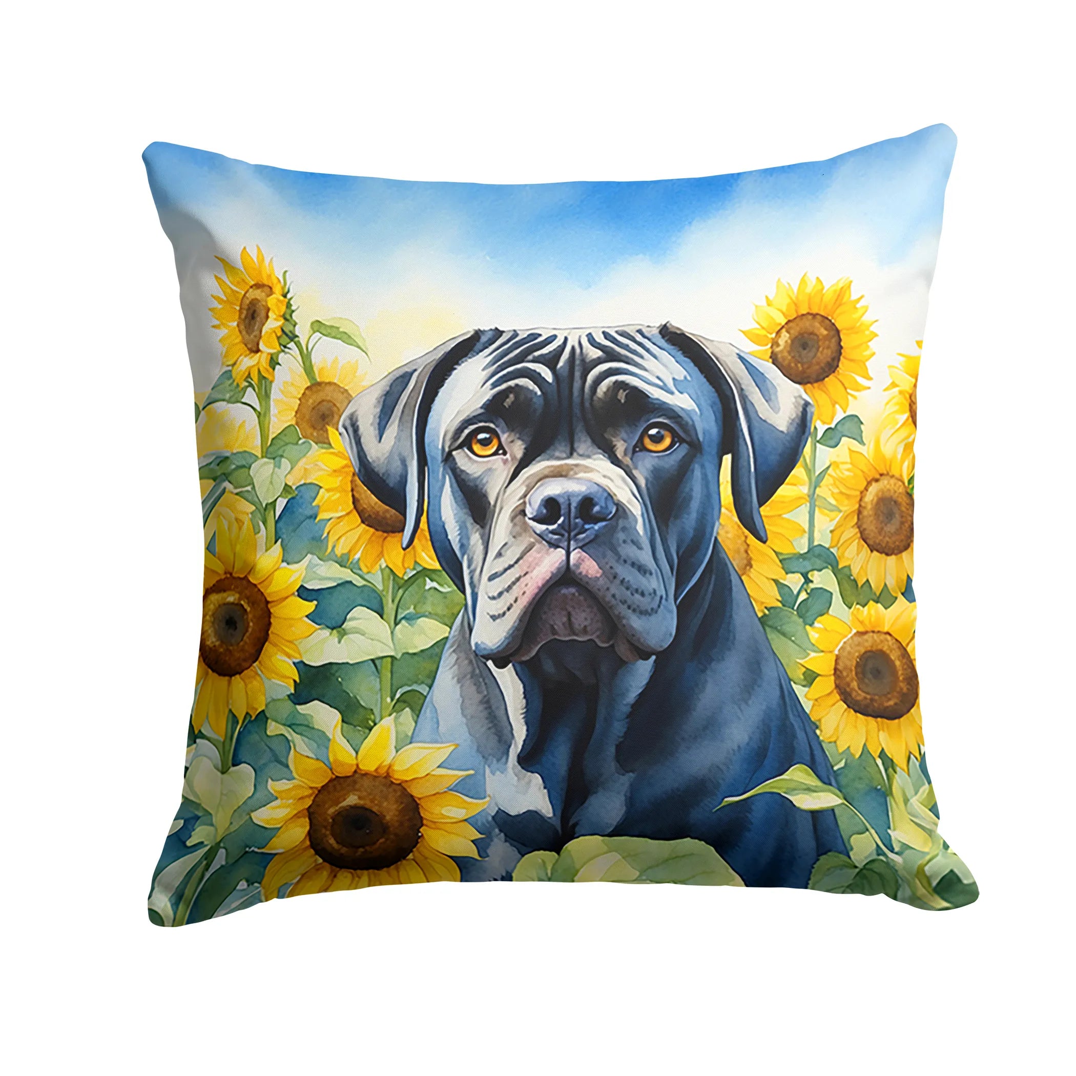 In Sunflowers Throw Pillow - Size: 14HX14W | Pack Of: 1 | Collection name: In sunflowers