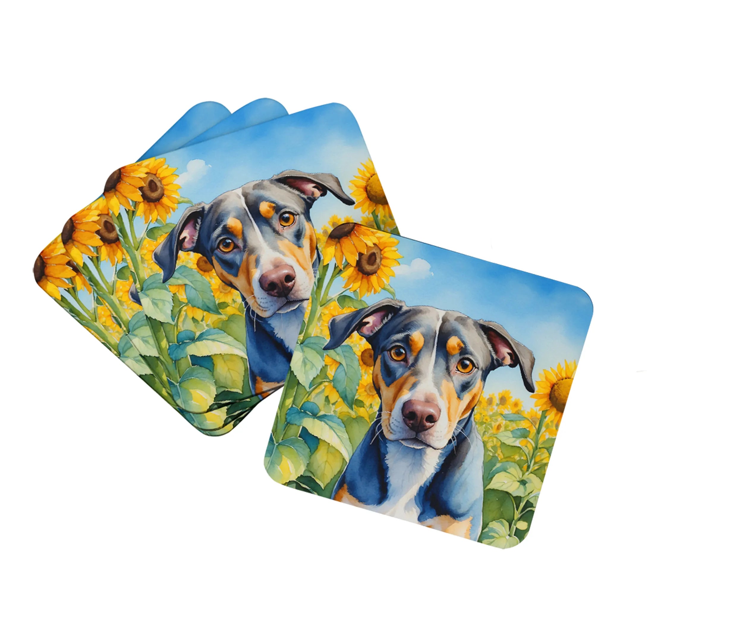 In Sunflowers Foam Coasters - Size: 3.5 | Pack Of: 1 | Collection name: In sunflowers