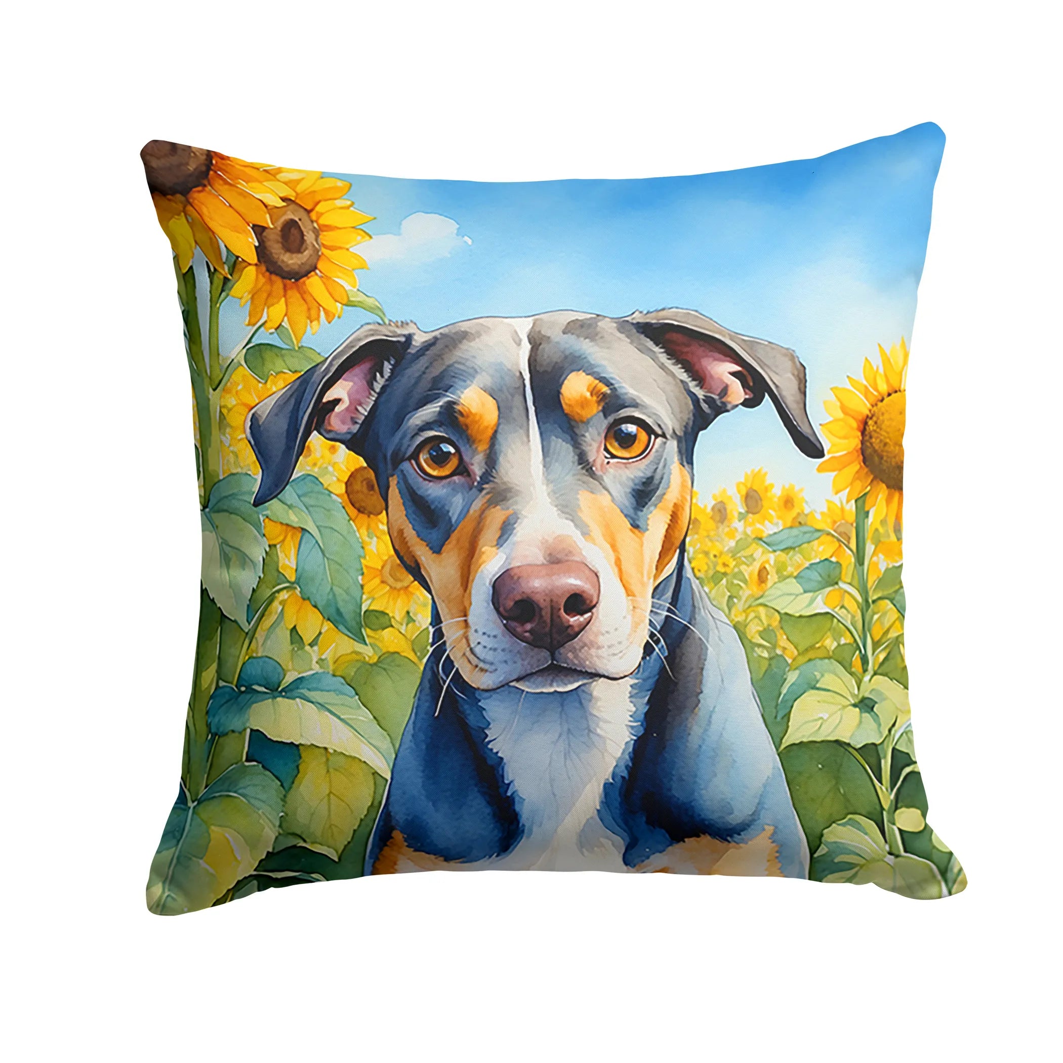 In Sunflowers Throw Pillow - Size: 14HX14W | Pack Of: 1 | Collection name: In sunflowers