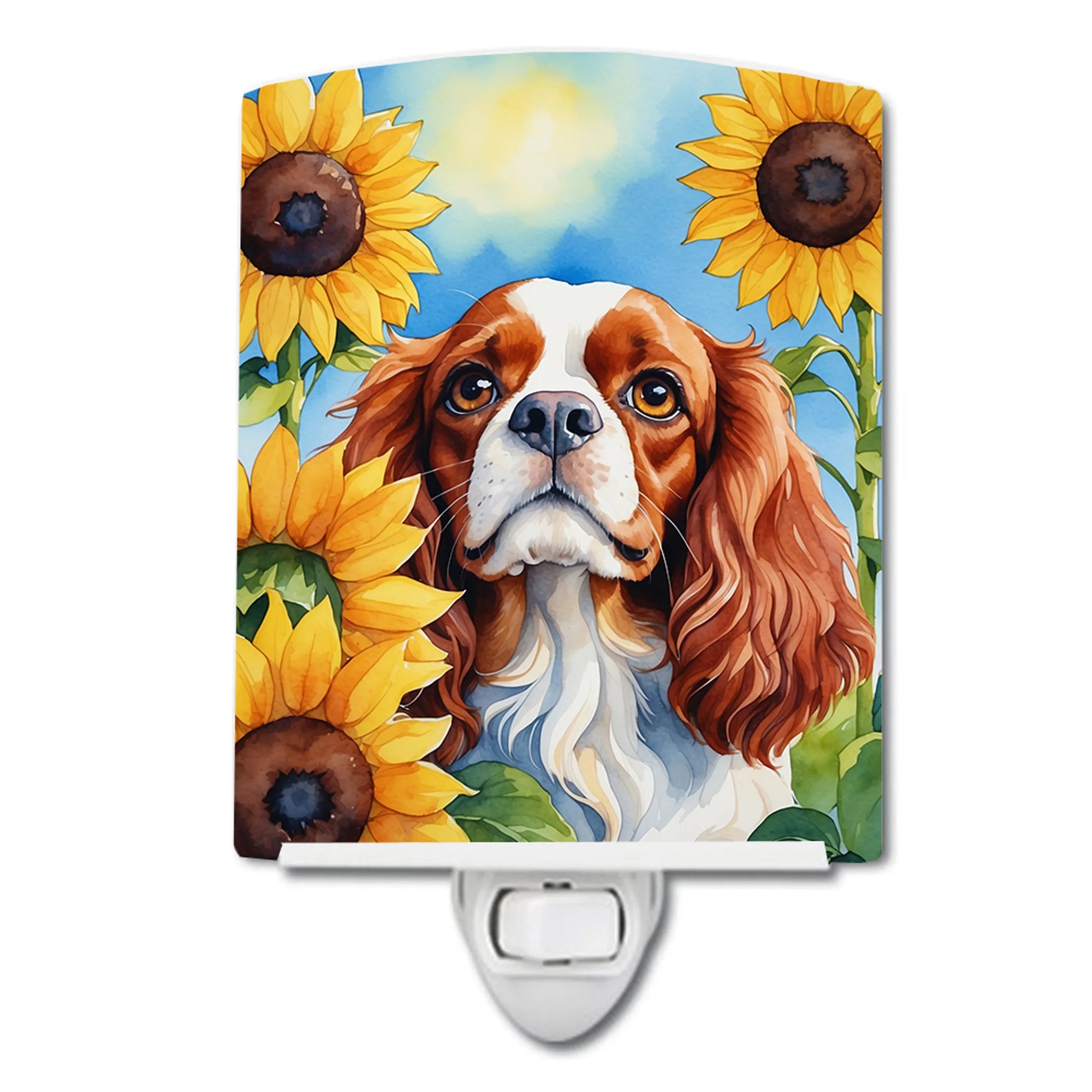 In Sunflowers Ceramic Night Light - Pack Of: 1 | Collection name: In sunflowers