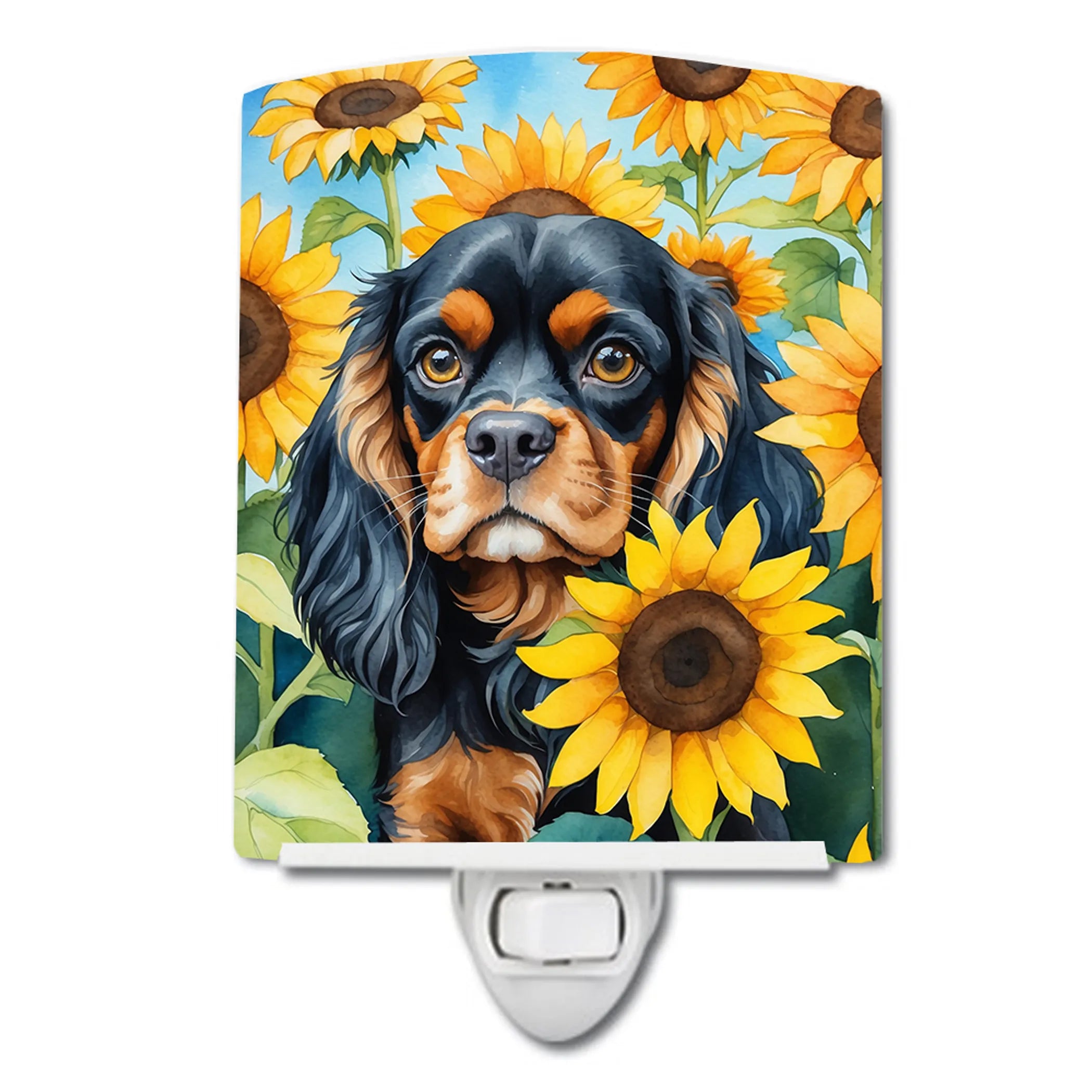 In Sunflowers Ceramic Night Light - Pack Of: 1 | Collection name: In sunflowers