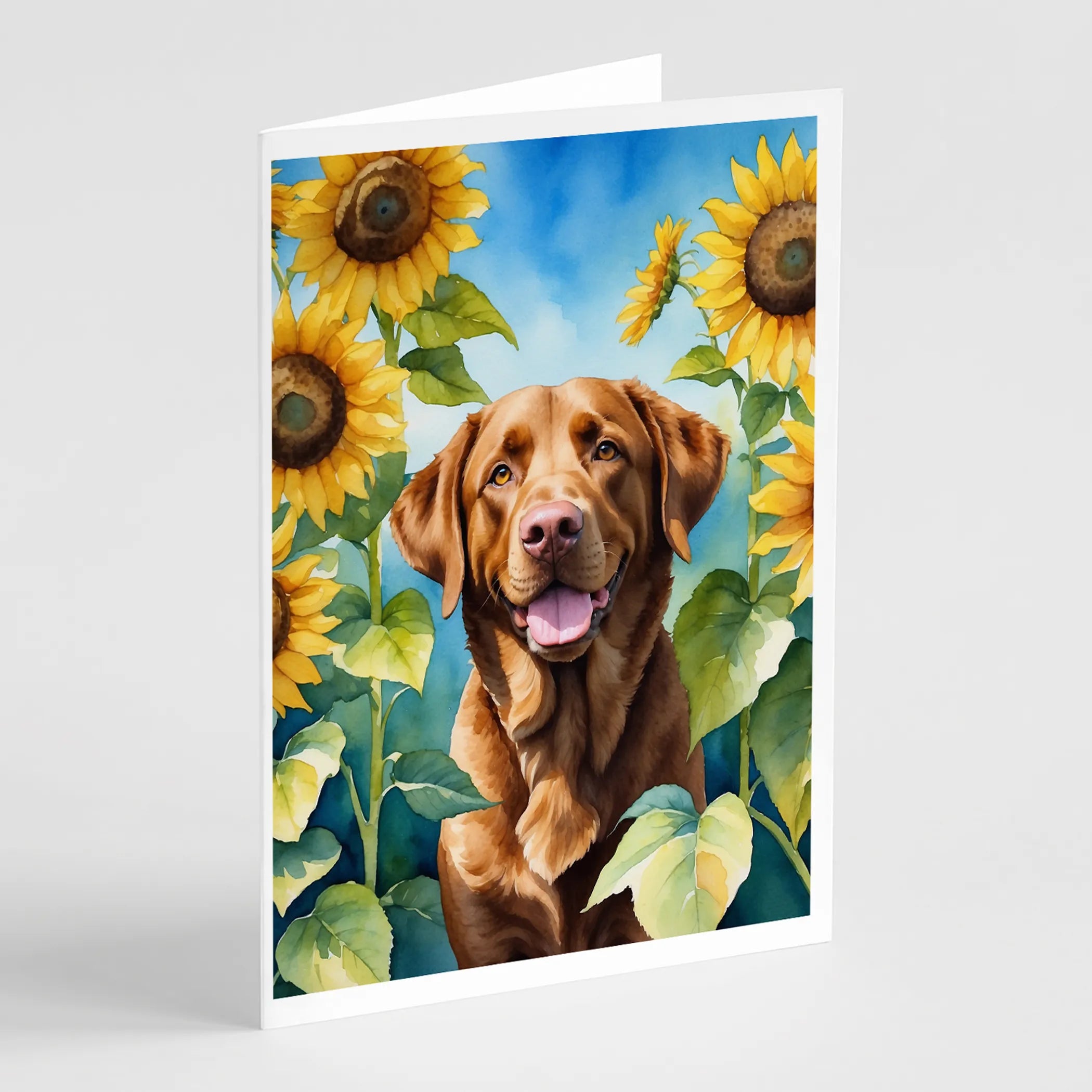 In Sunflowers Greeting Cards  - Size: 5X7 | Pack Of: 1 | Collection name: In sunflowers