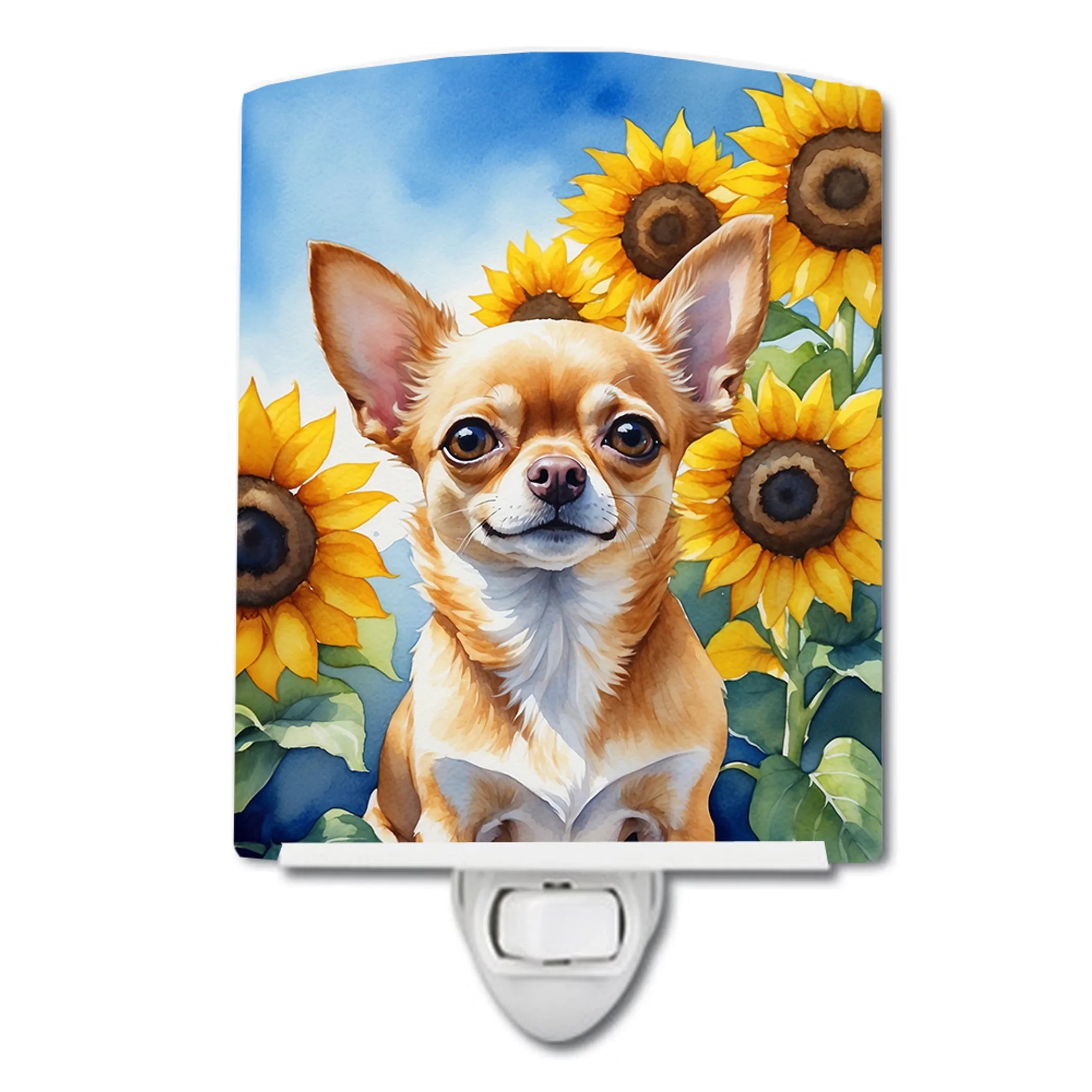In Sunflowers Ceramic Night Light - Pack Of: 1 | Collection name: In sunflowers